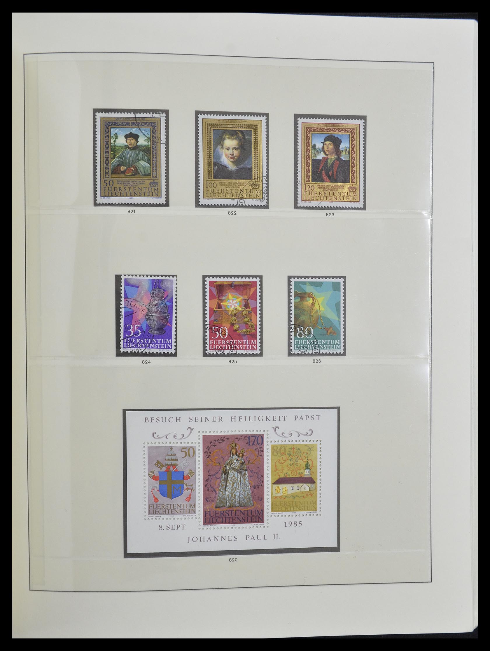 33140 041 - Postzegelverzameling 33140 Liechtenstein 1912-1990.