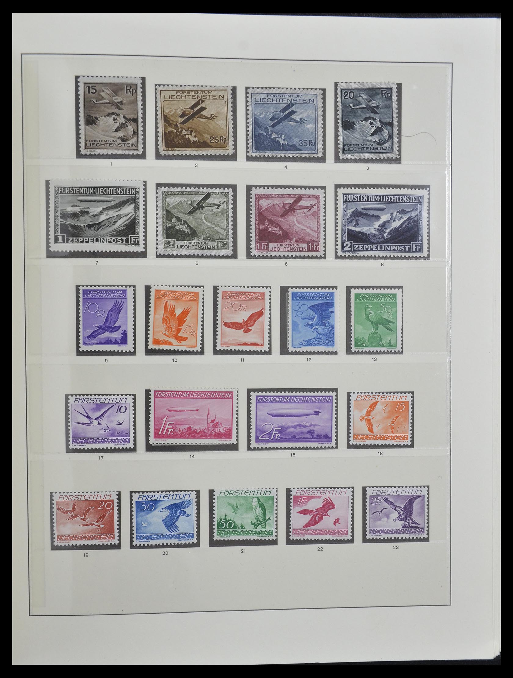 33140 049 - Stamp collection 33140 Liechtenstein 1912-1990.