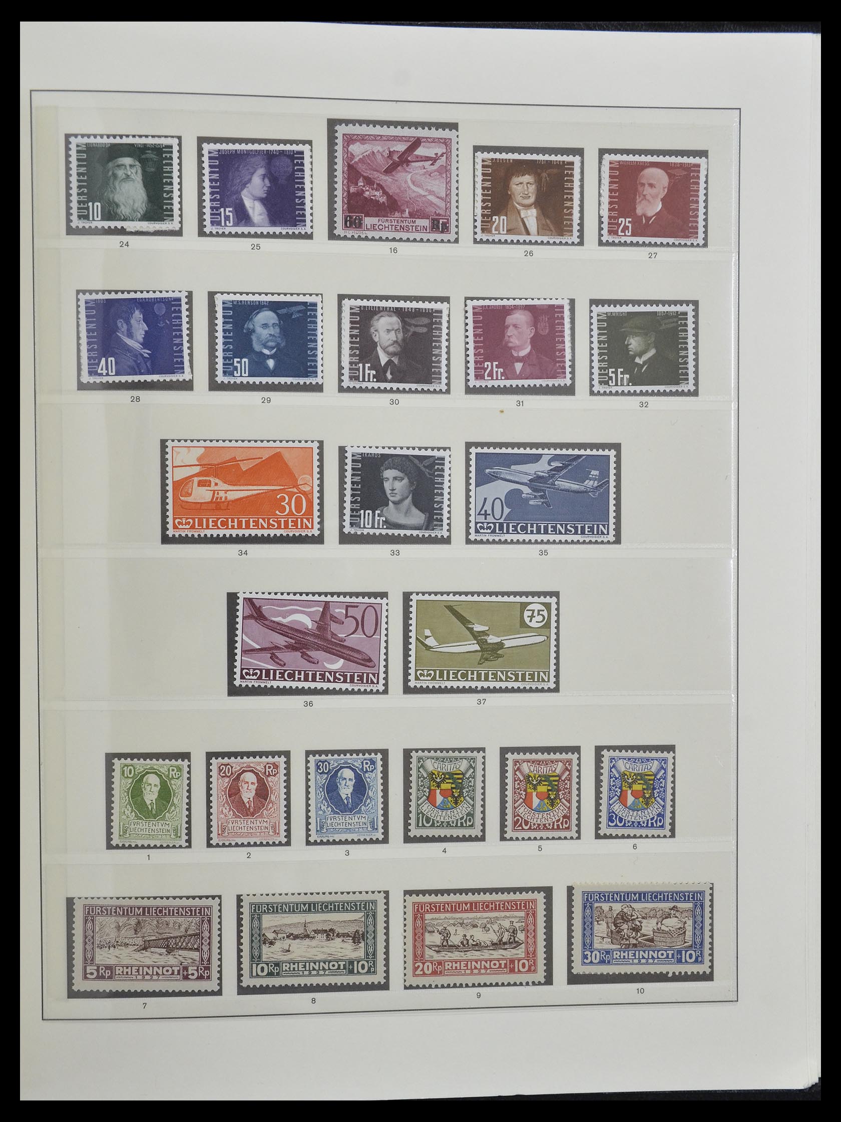 33140 050 - Postzegelverzameling 33140 Liechtenstein 1912-1990.