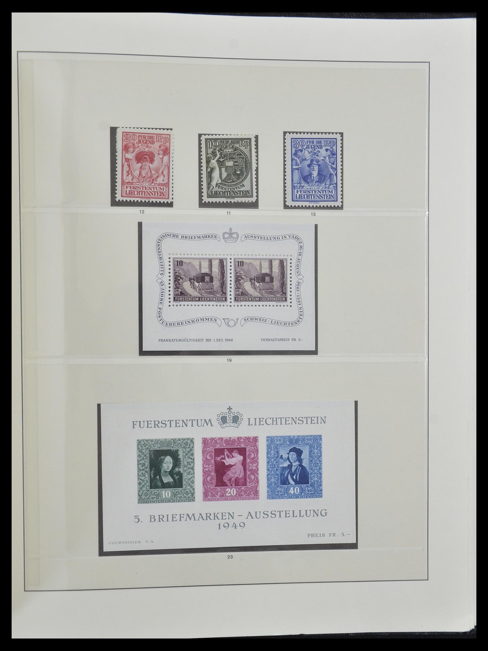 33140 052 - Postzegelverzameling 33140 Liechtenstein 1912-1990.