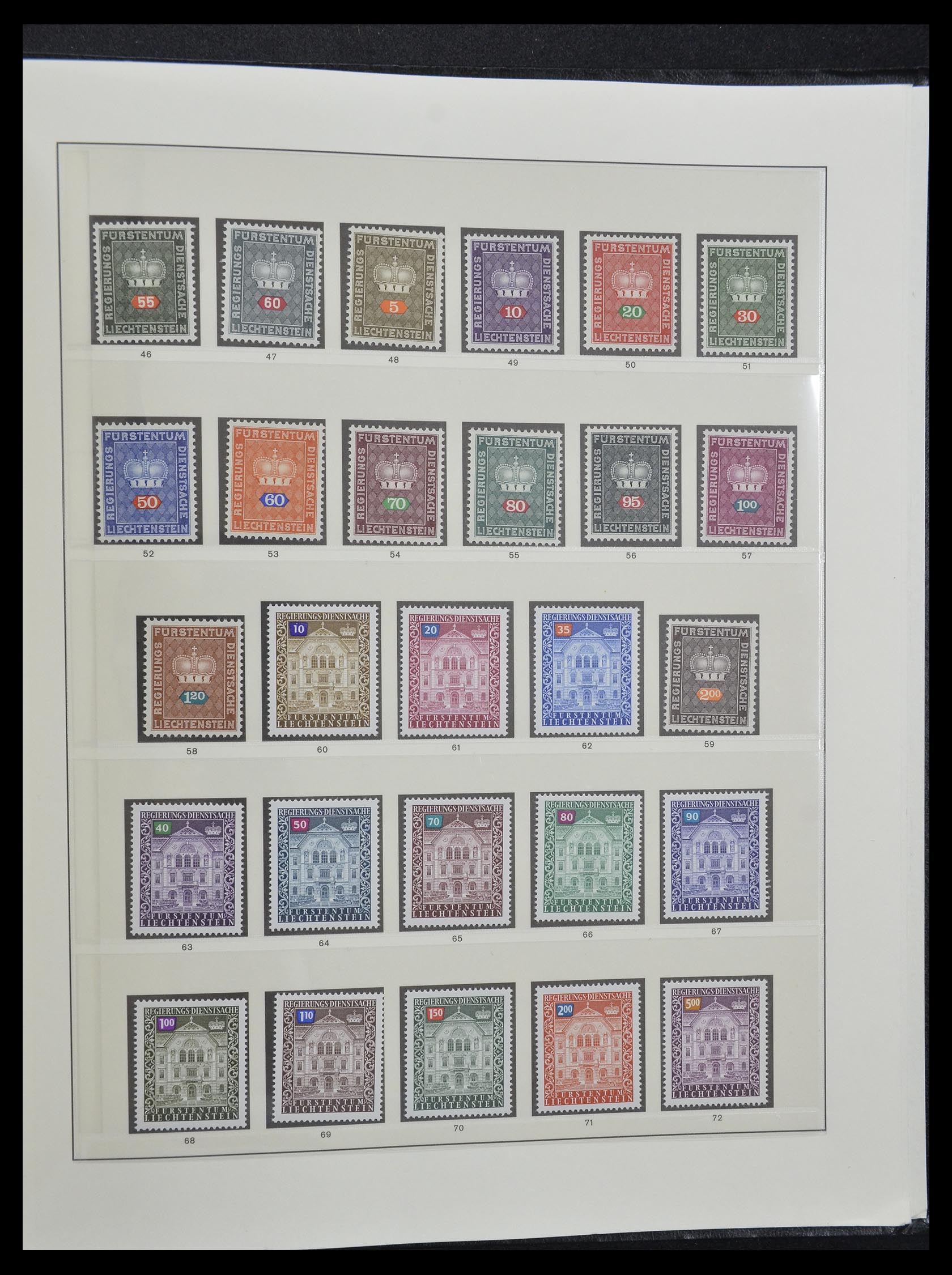 33140 055 - Postzegelverzameling 33140 Liechtenstein 1912-1990.