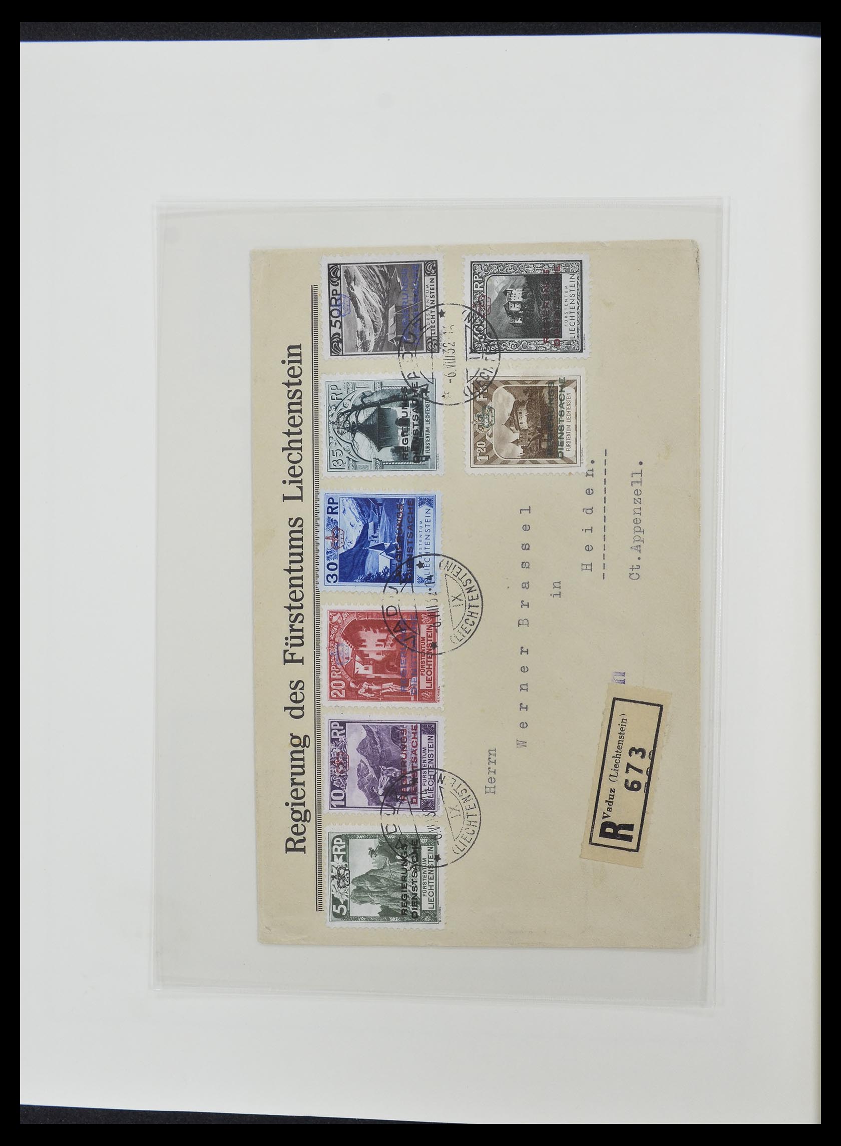 33140 057 - Postzegelverzameling 33140 Liechtenstein 1912-1990.