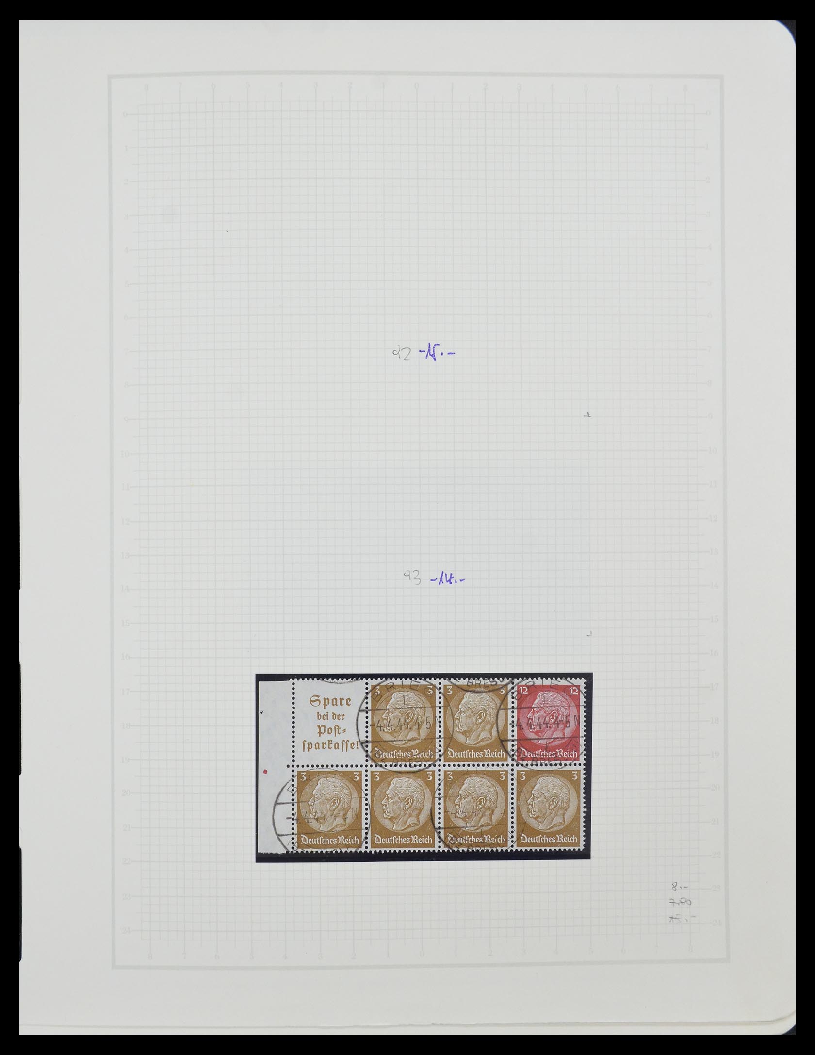 33141 027 - Postzegelverzameling 33141 Duitse Rijk combinaties 1927-1941.