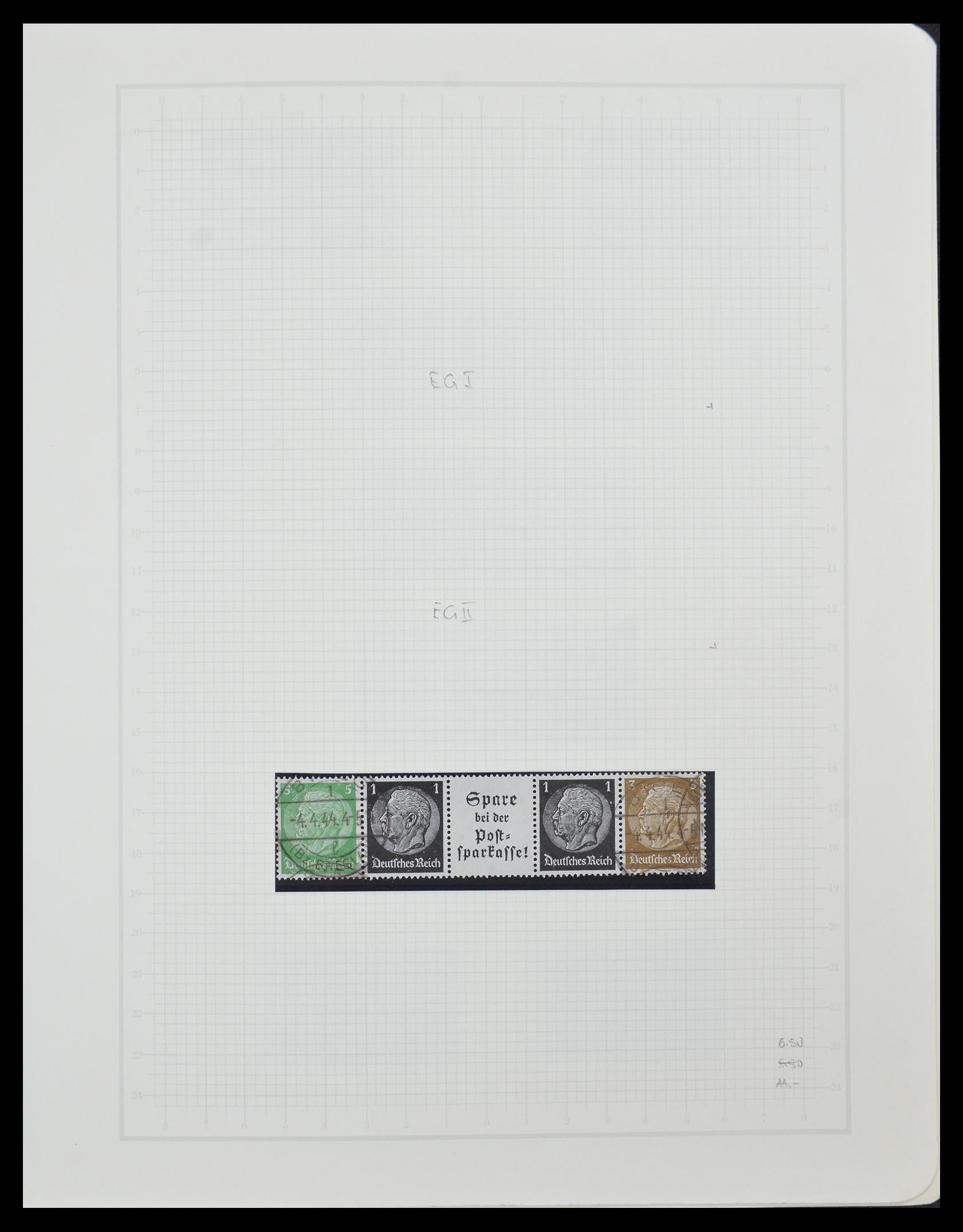 33141 041 - Postzegelverzameling 33141 Duitse Rijk combinaties 1927-1941.