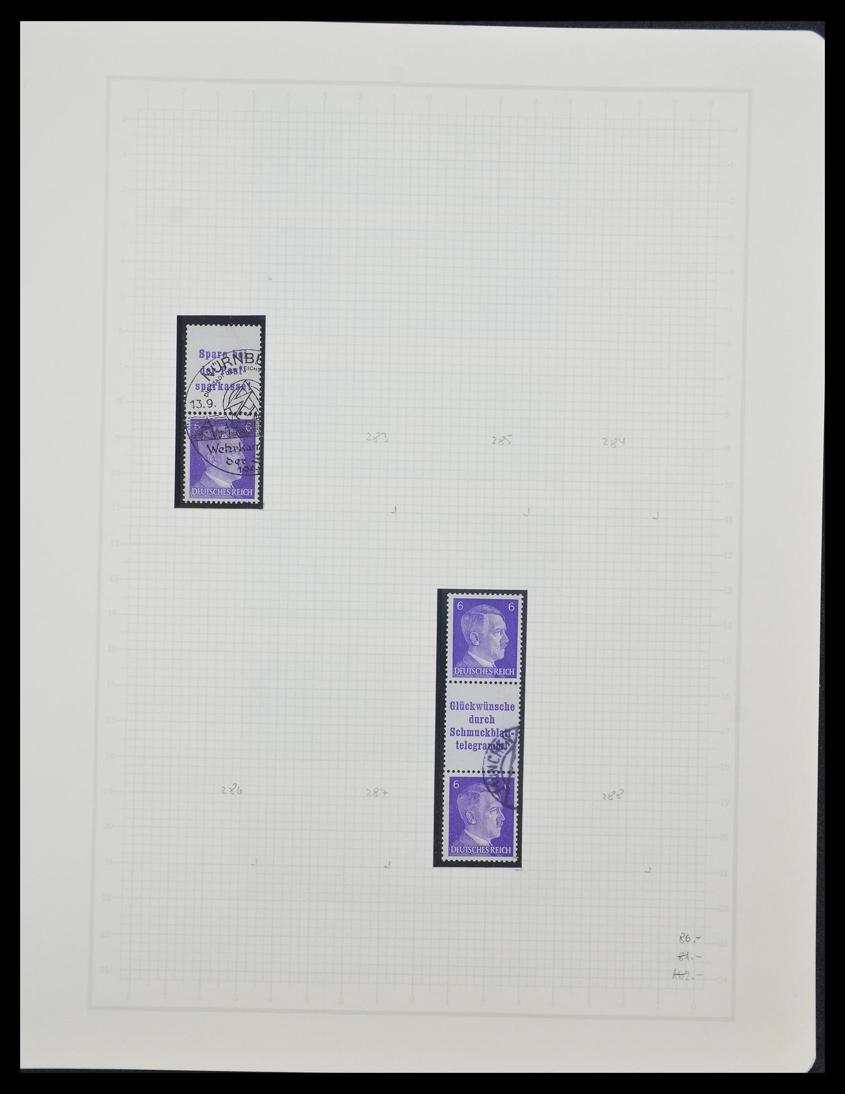 33141 064 - Postzegelverzameling 33141 Duitse Rijk combinaties 1927-1941.