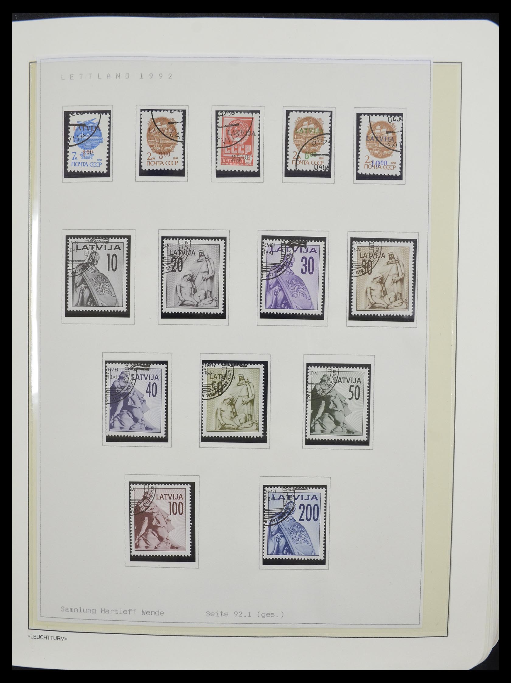 33143 003 - Postzegelverzameling 33143 Letland 1991-2009.