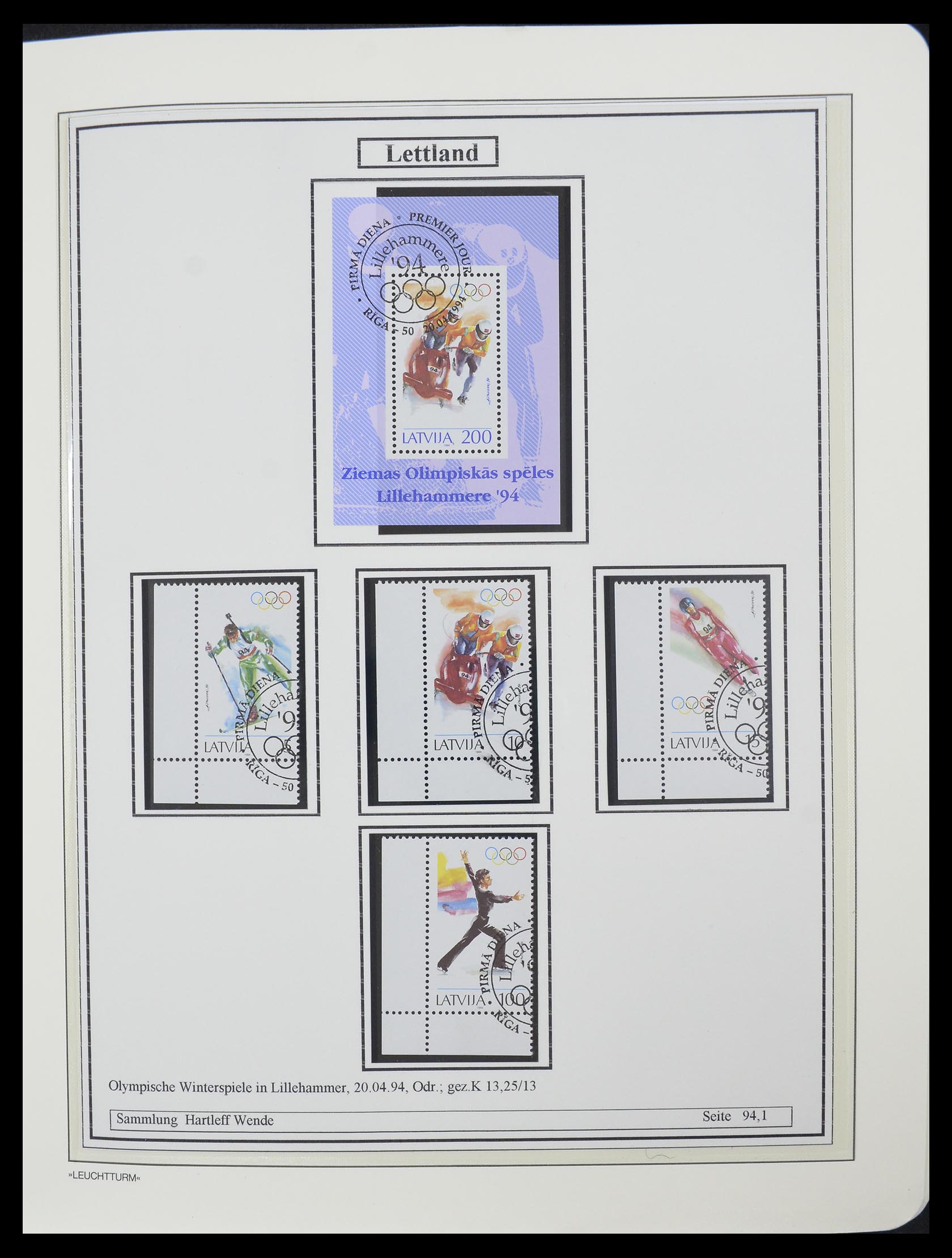 33143 007 - Postzegelverzameling 33143 Letland 1991-2009.