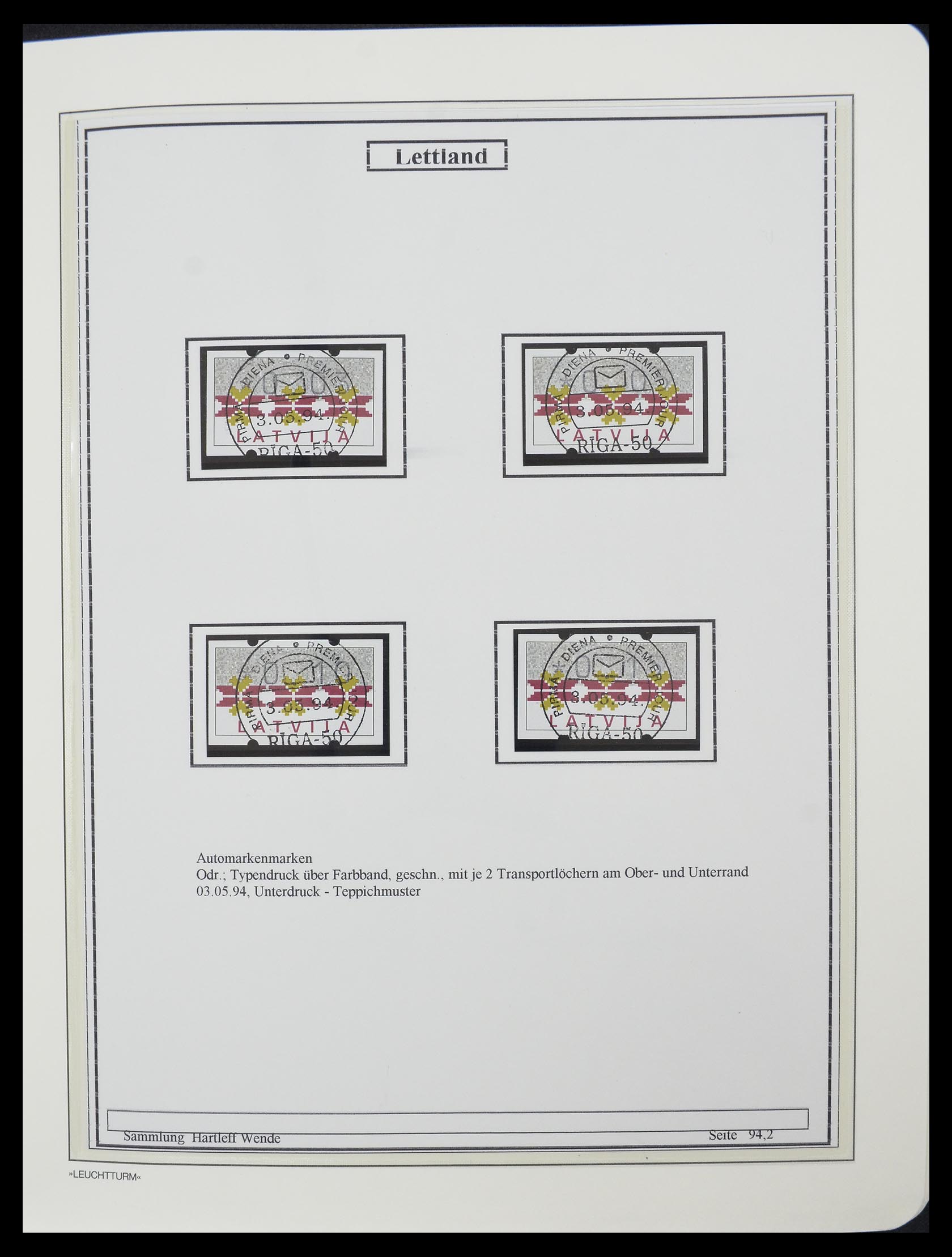 33143 008 - Postzegelverzameling 33143 Letland 1991-2009.