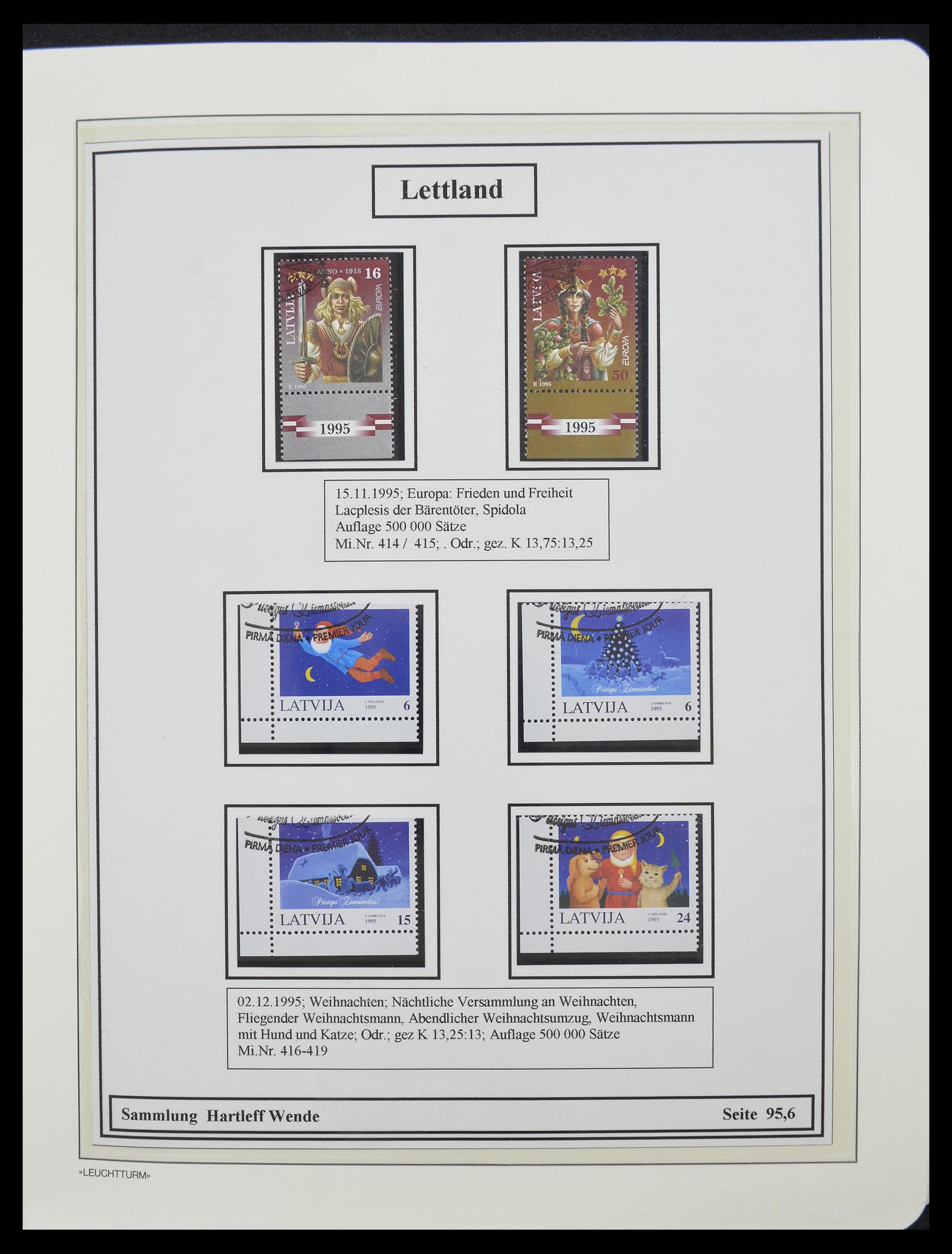 33143 017 - Postzegelverzameling 33143 Letland 1991-2009.