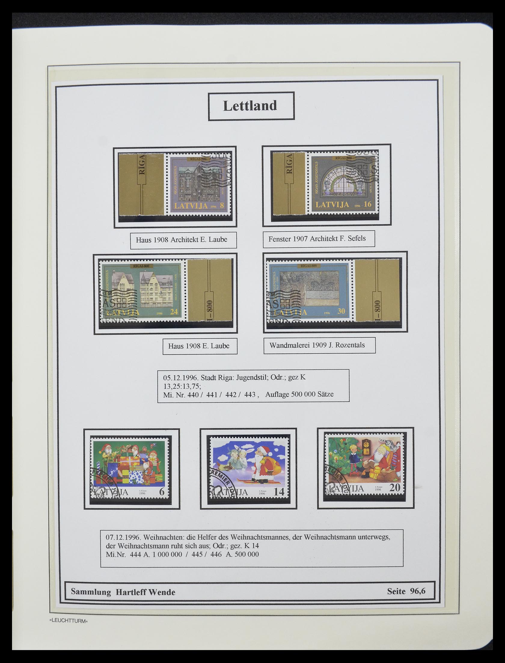 33143 023 - Postzegelverzameling 33143 Letland 1991-2009.