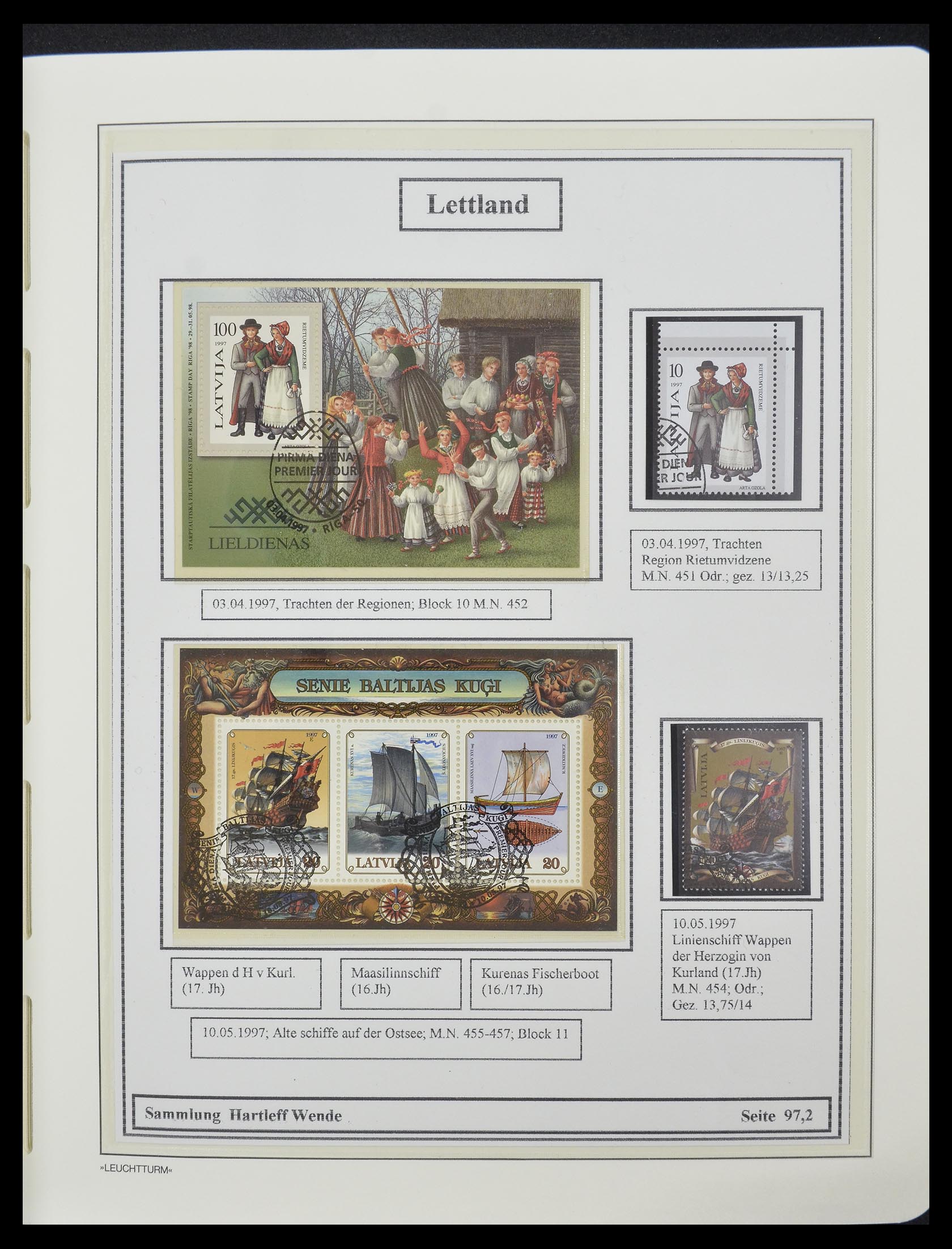 33143 025 - Postzegelverzameling 33143 Letland 1991-2009.