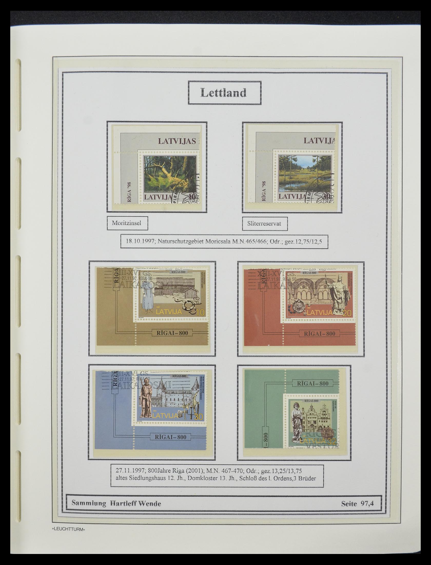 33143 027 - Postzegelverzameling 33143 Letland 1991-2009.
