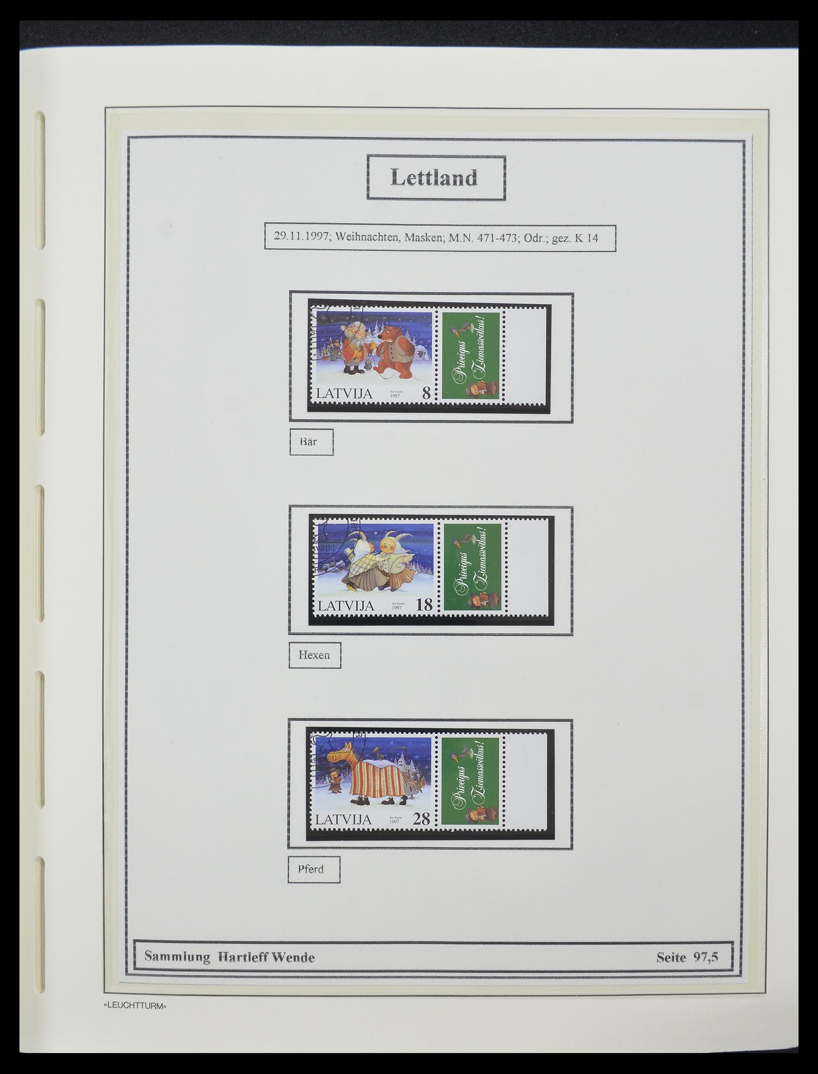 33143 028 - Postzegelverzameling 33143 Letland 1991-2009.