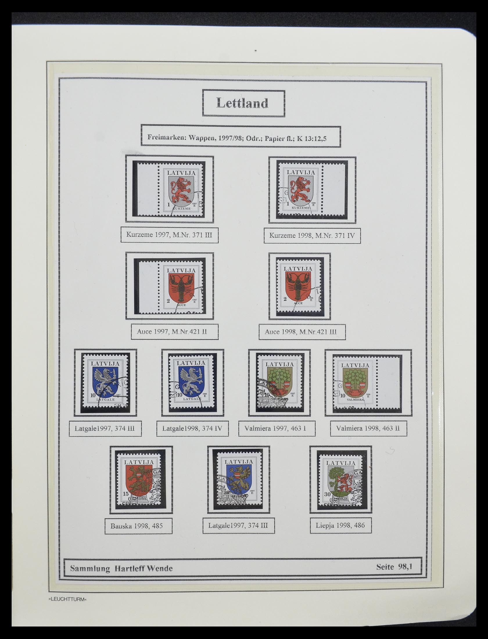 33143 029 - Postzegelverzameling 33143 Letland 1991-2009.