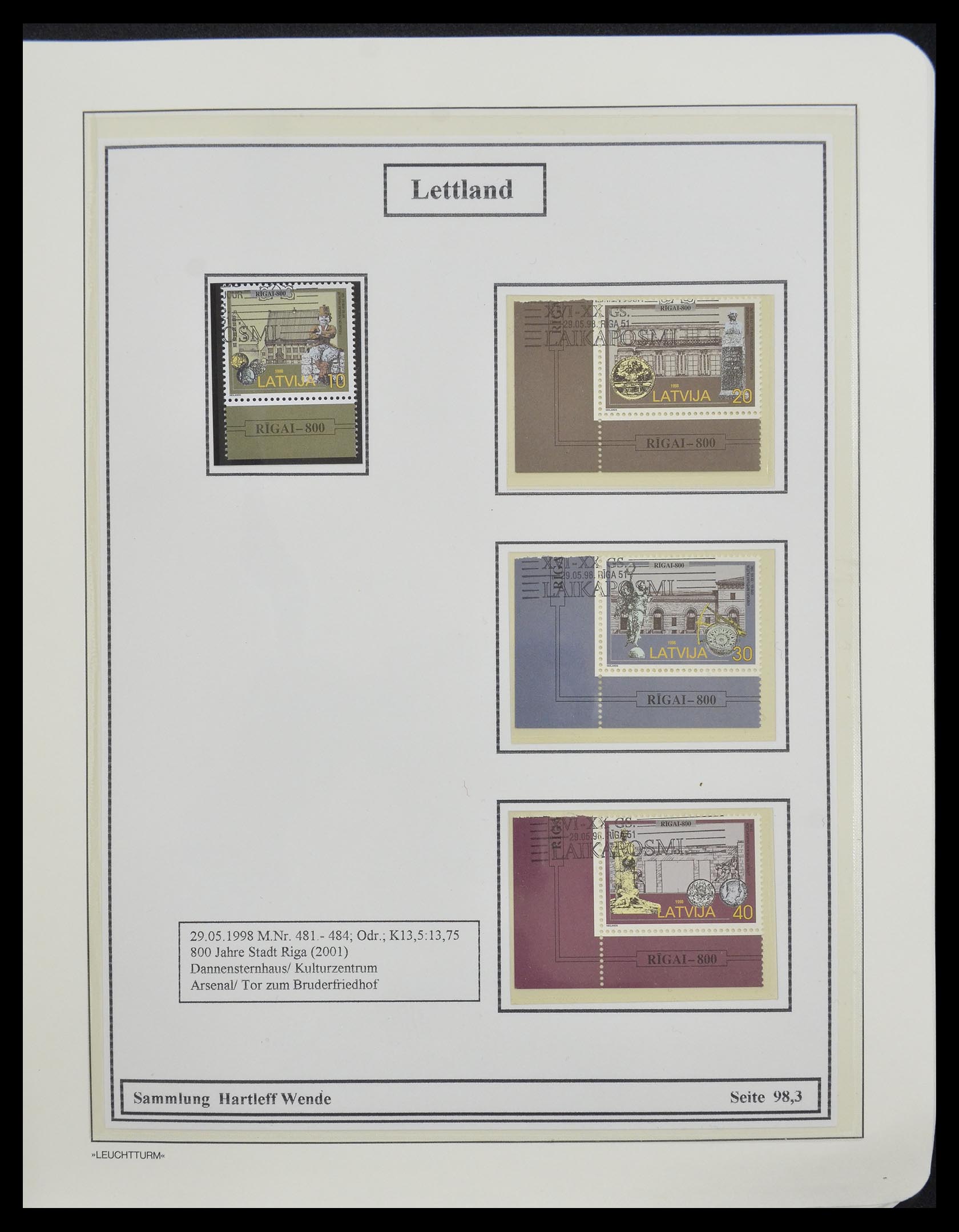 33143 031 - Postzegelverzameling 33143 Letland 1991-2009.