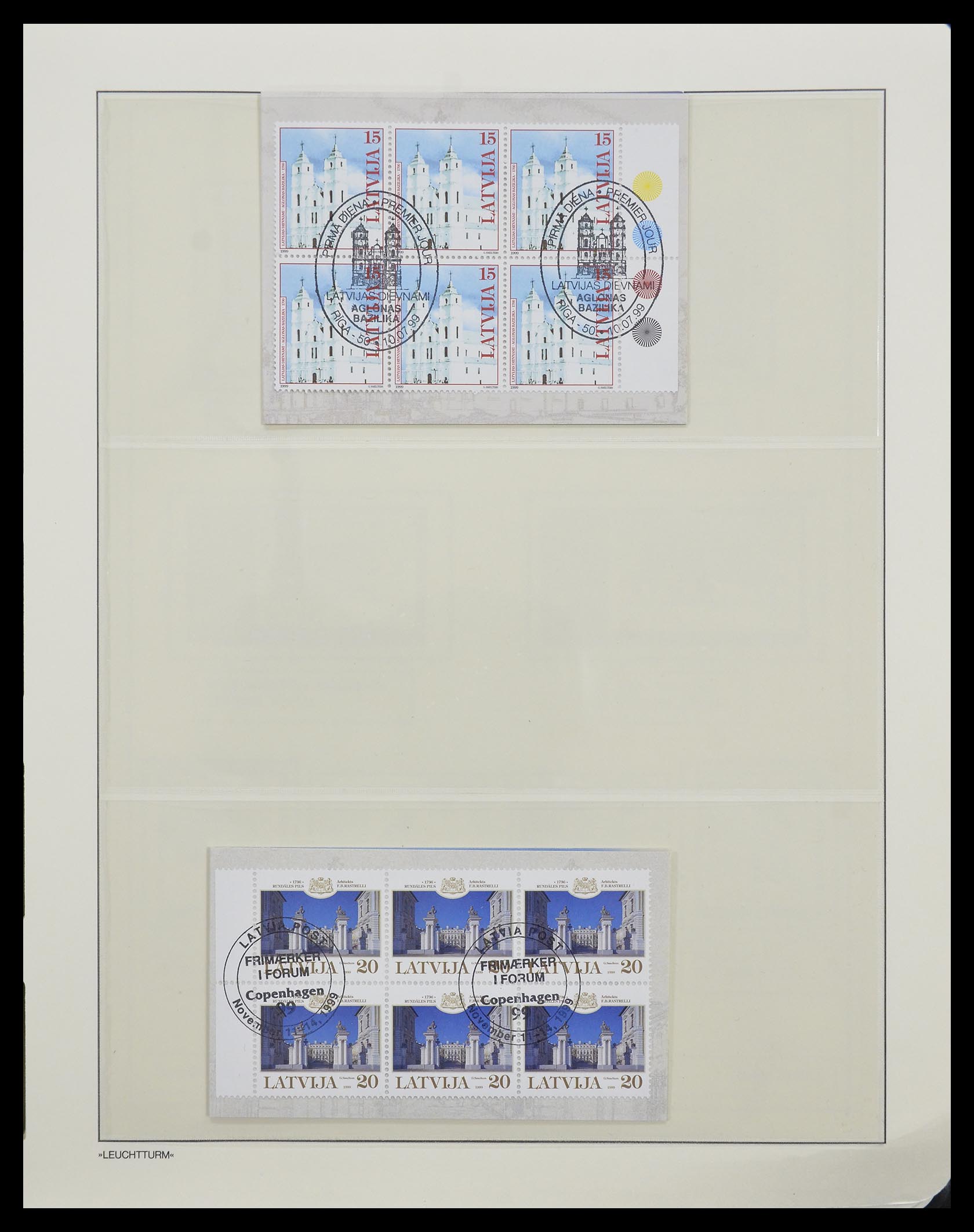 33143 039 - Postzegelverzameling 33143 Letland 1991-2009.