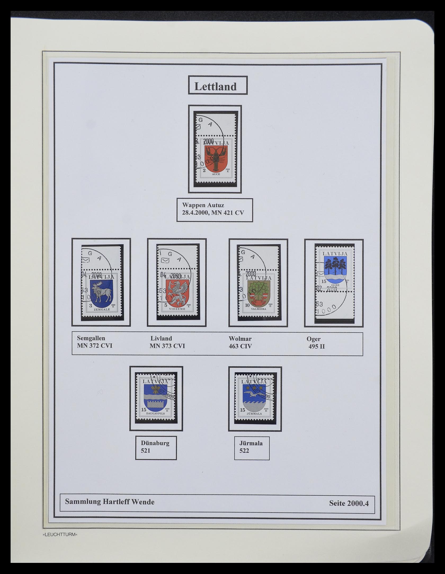 33143 043 - Postzegelverzameling 33143 Letland 1991-2009.