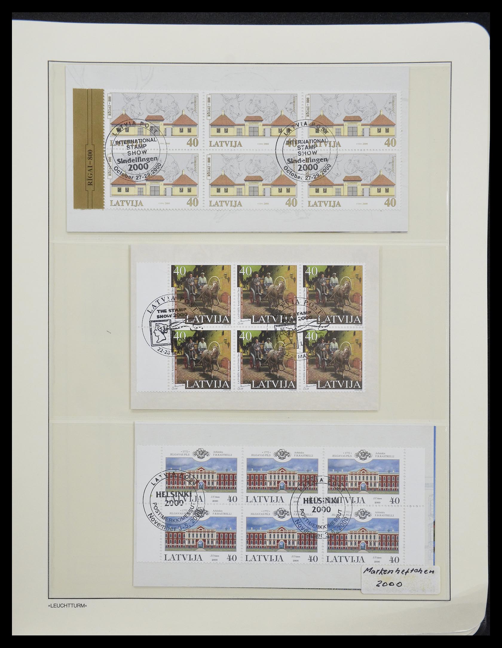 33143 044 - Postzegelverzameling 33143 Letland 1991-2009.