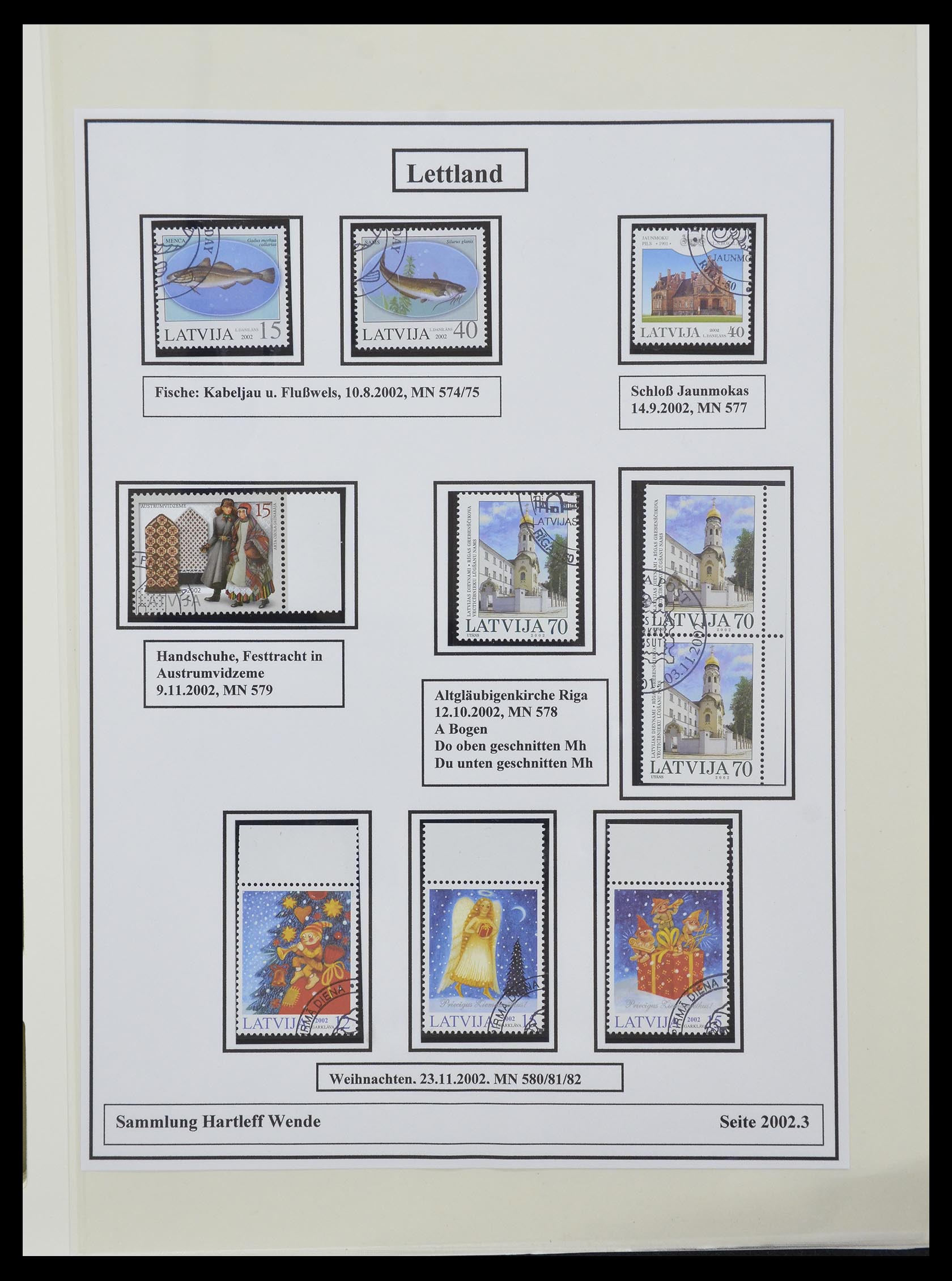 33143 052 - Postzegelverzameling 33143 Letland 1991-2009.