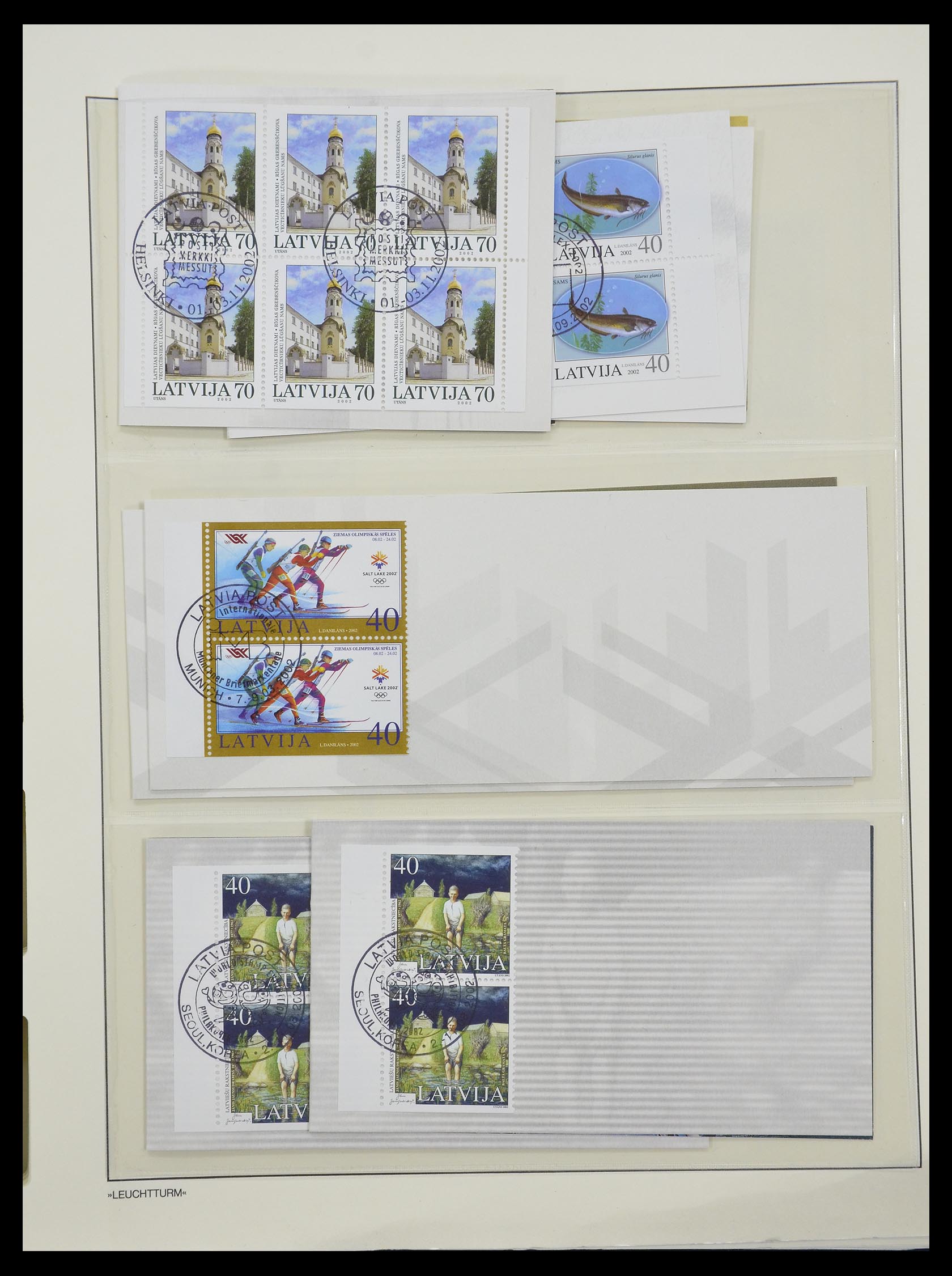 33143 053 - Postzegelverzameling 33143 Letland 1991-2009.