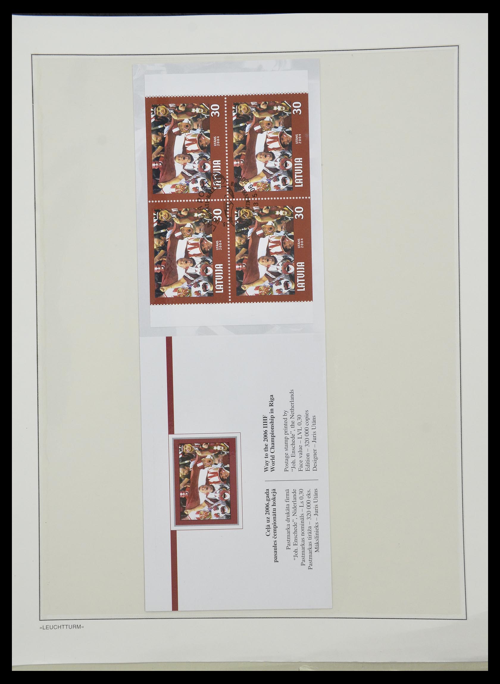 33143 065 - Postzegelverzameling 33143 Letland 1991-2009.