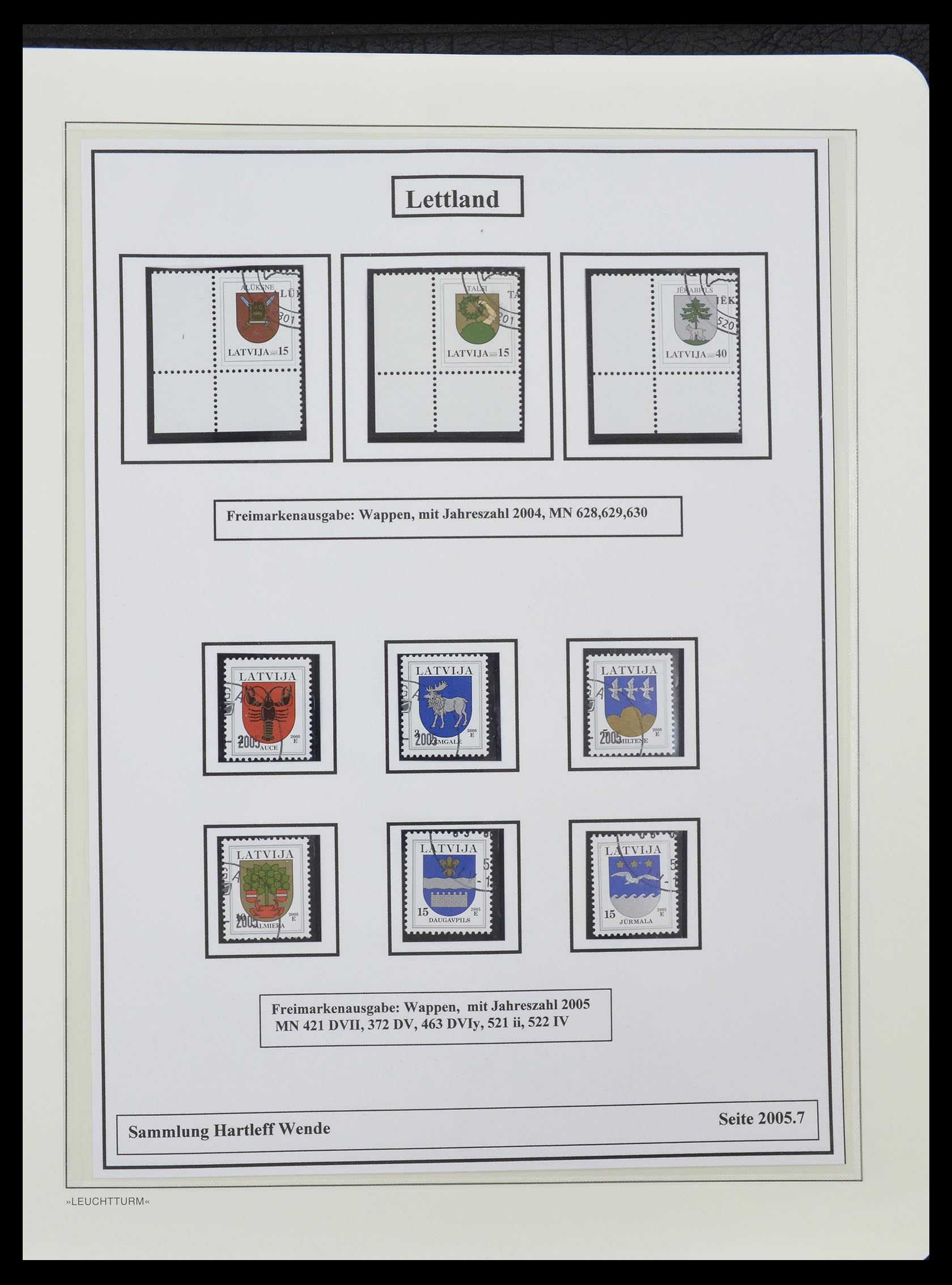 33143 072 - Postzegelverzameling 33143 Letland 1991-2009.