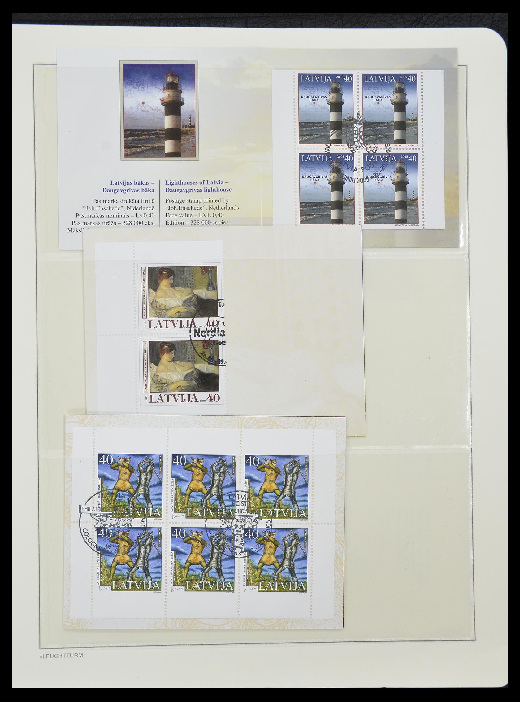 33143 073 - Postzegelverzameling 33143 Letland 1991-2009.