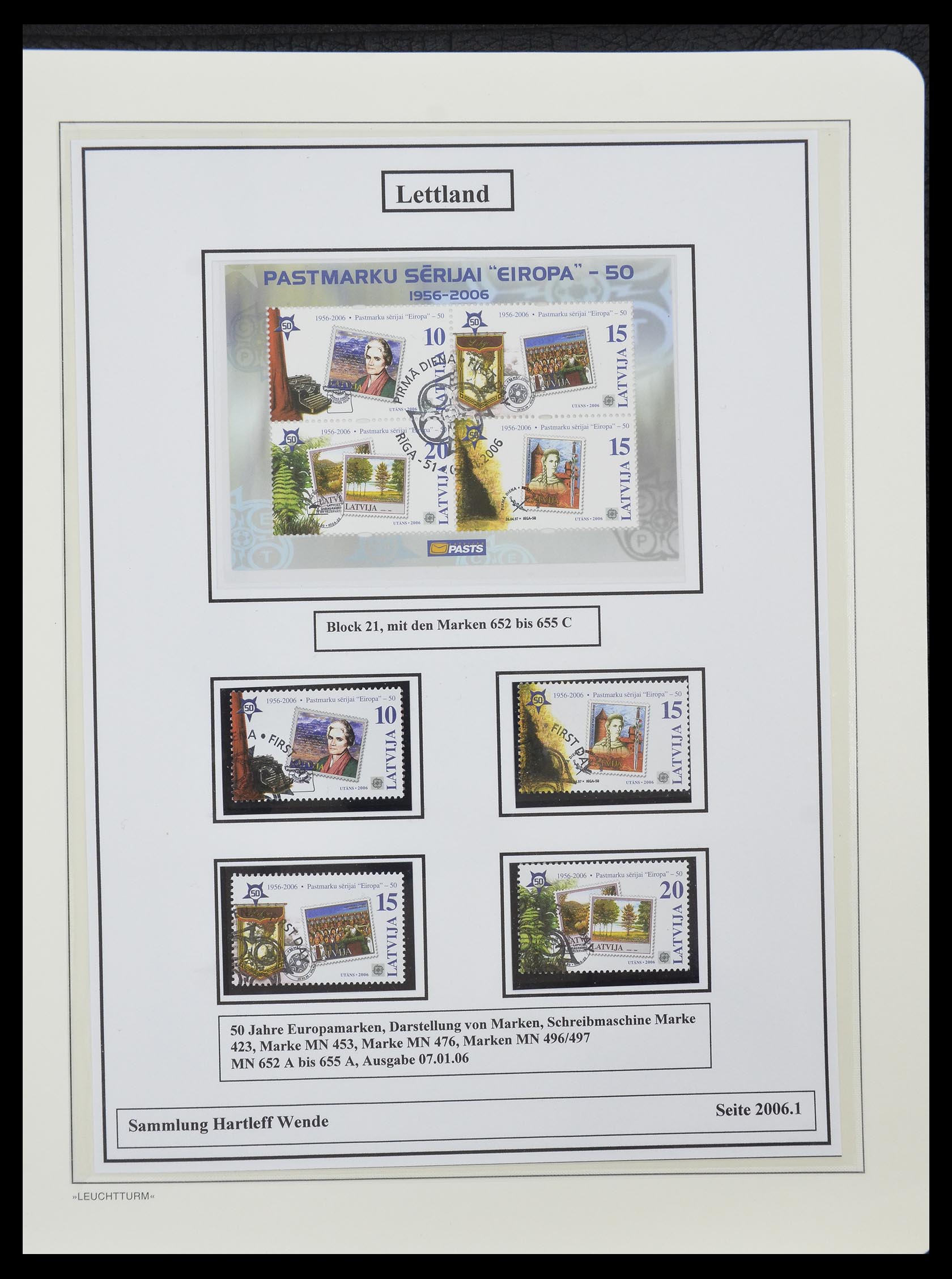 33143 075 - Postzegelverzameling 33143 Letland 1991-2009.