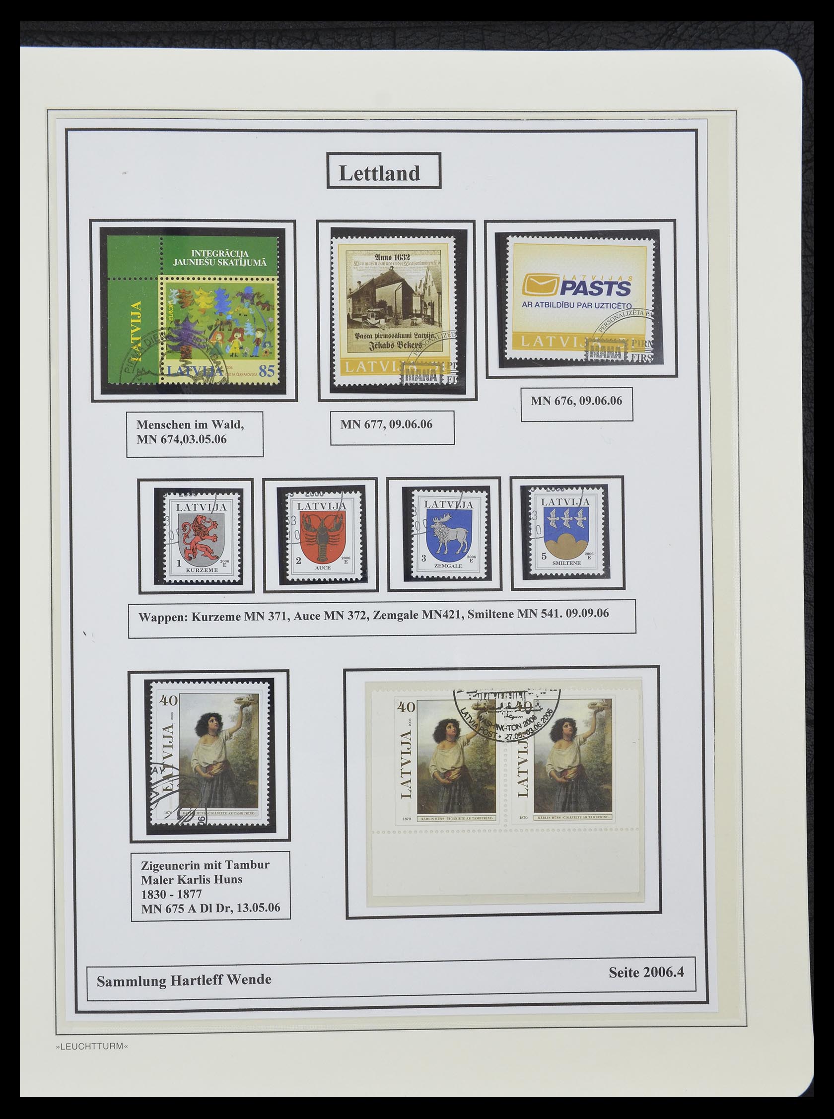 33143 078 - Postzegelverzameling 33143 Letland 1991-2009.