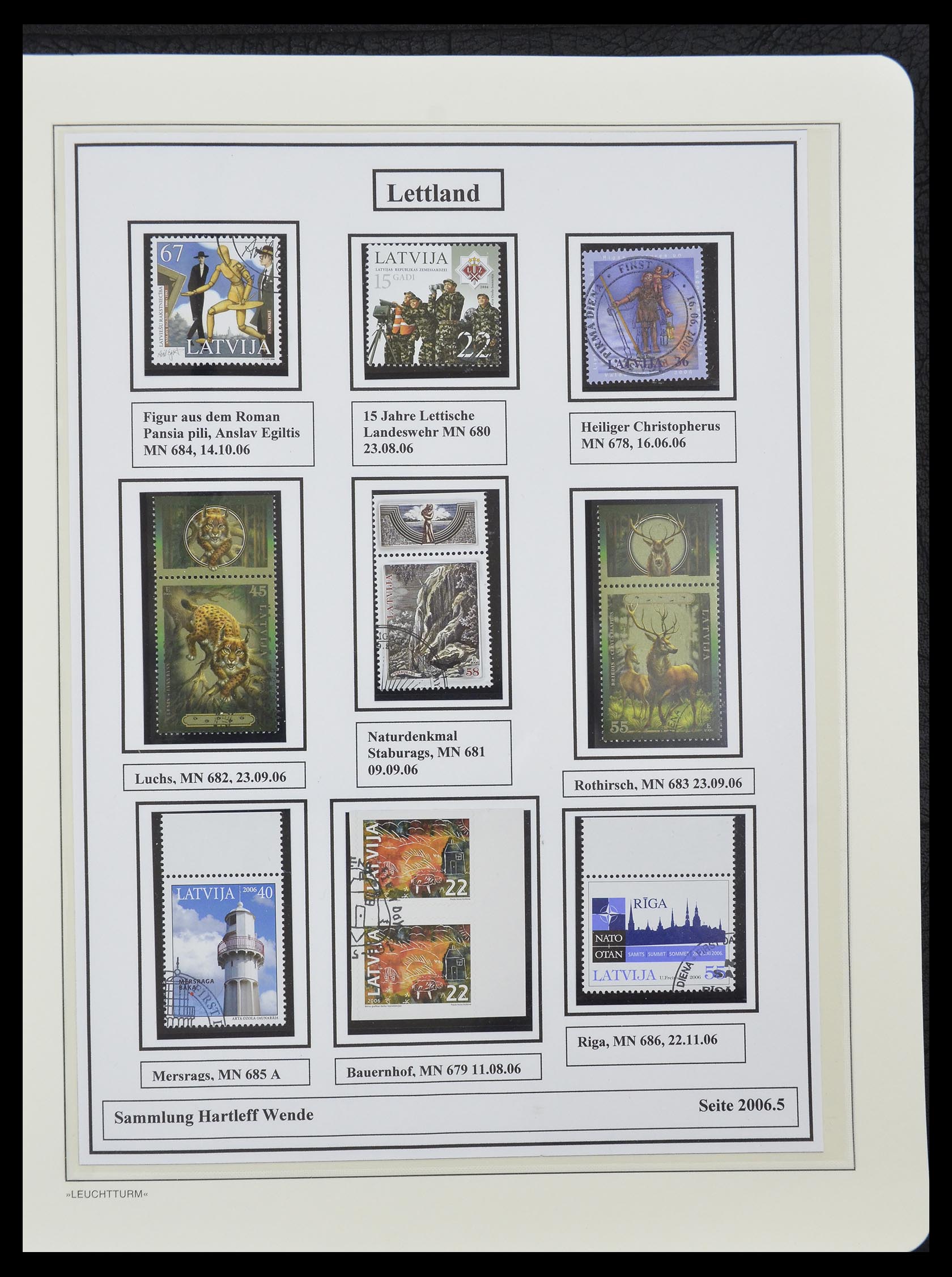 33143 079 - Postzegelverzameling 33143 Letland 1991-2009.