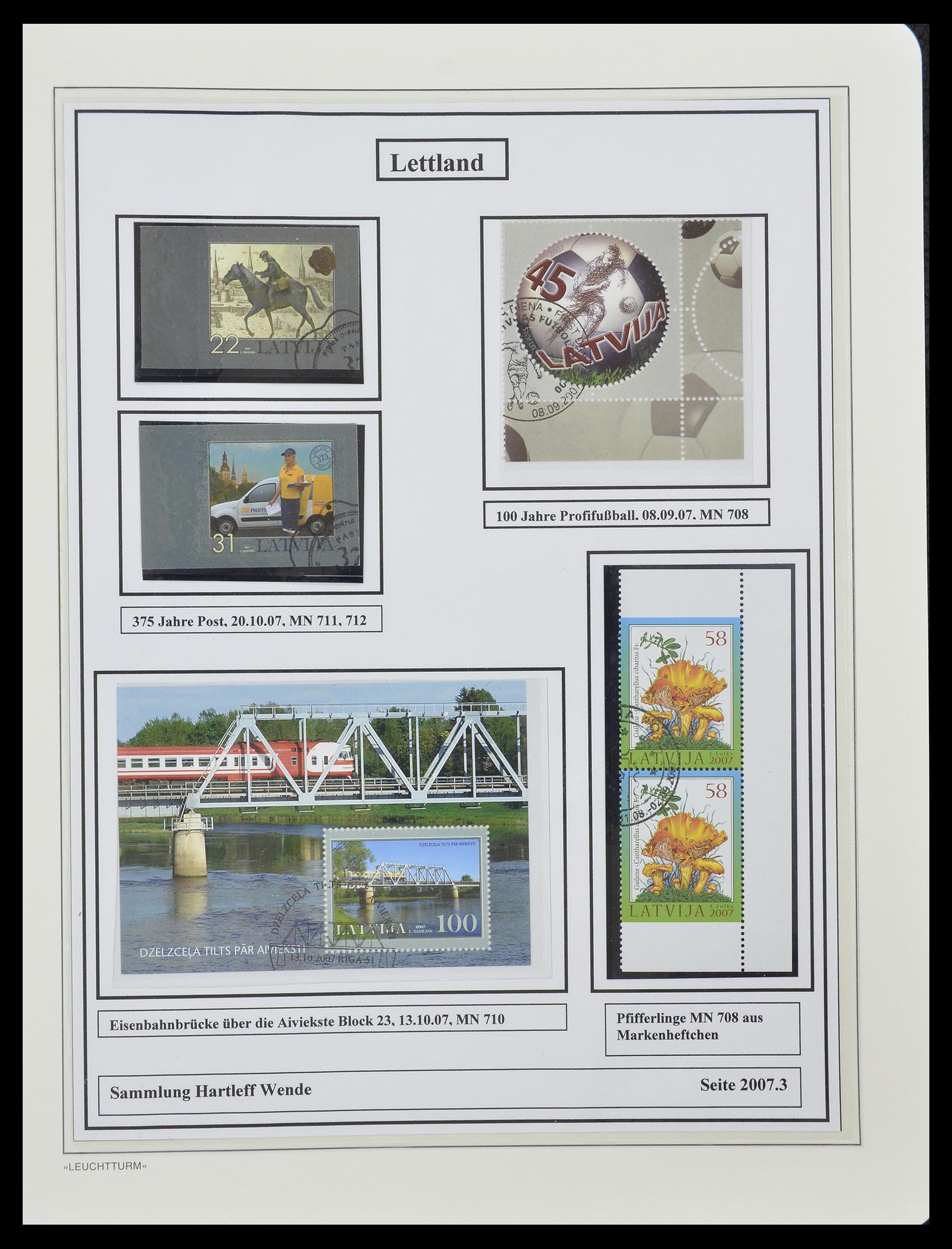 33143 085 - Postzegelverzameling 33143 Letland 1991-2009.