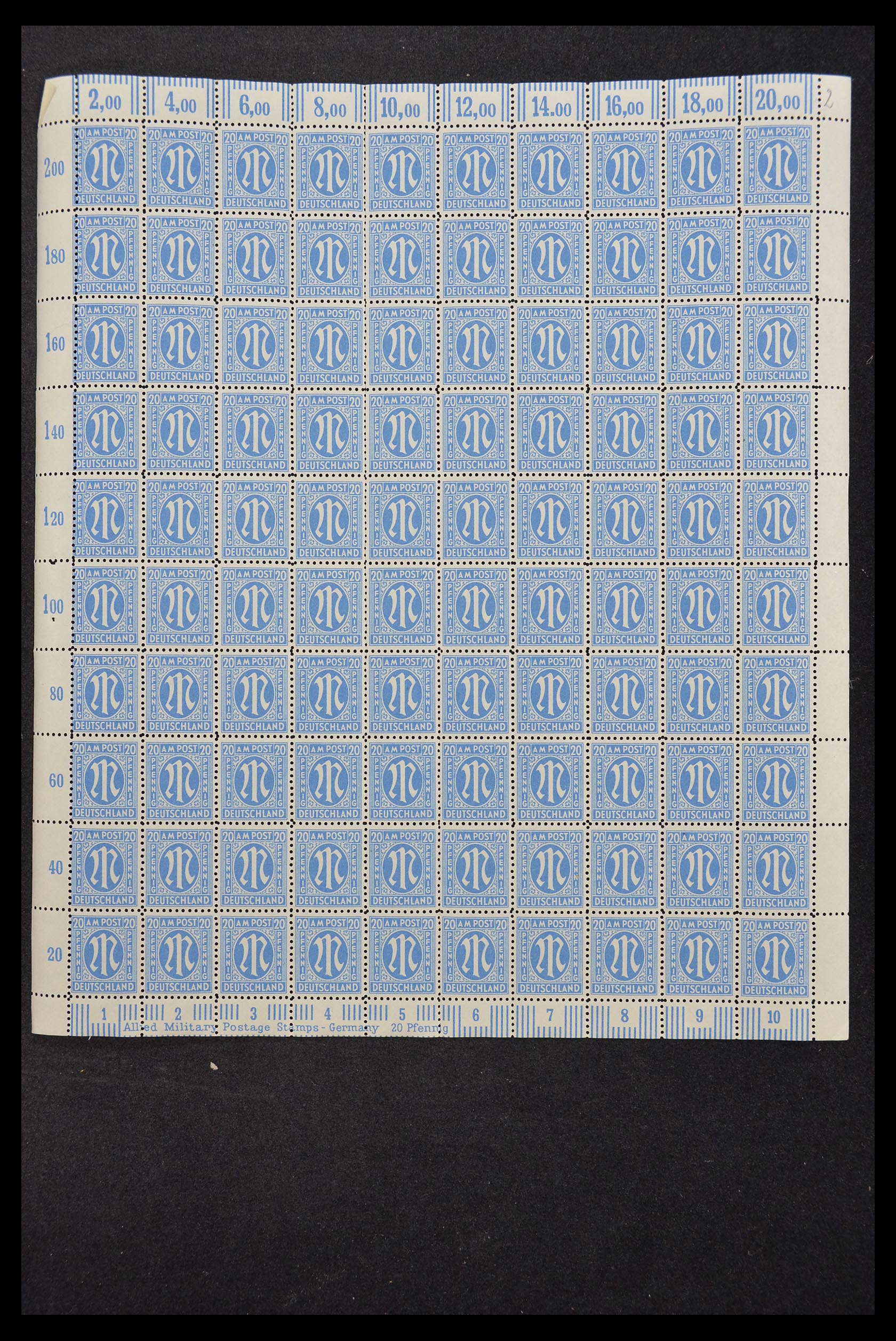 33144 001 - Stamp collection 33144 Germany British-American Zone 1945-1946.