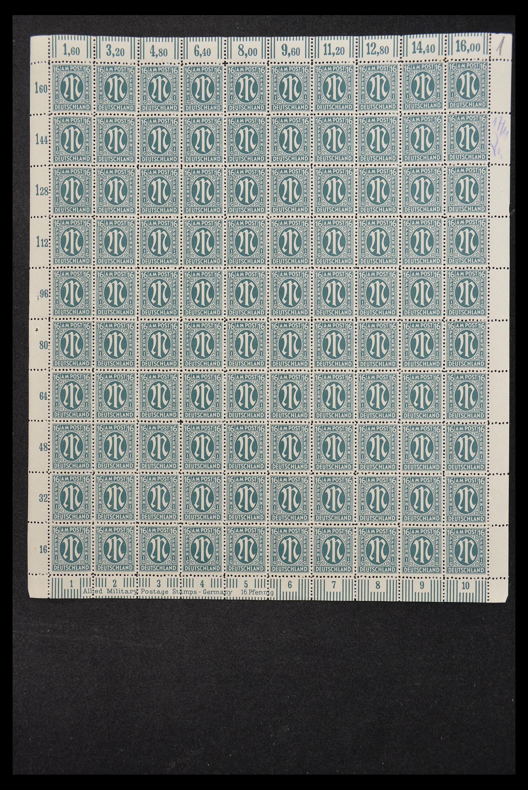 33144 002 - Stamp collection 33144 Germany British-American Zone 1945-1946.