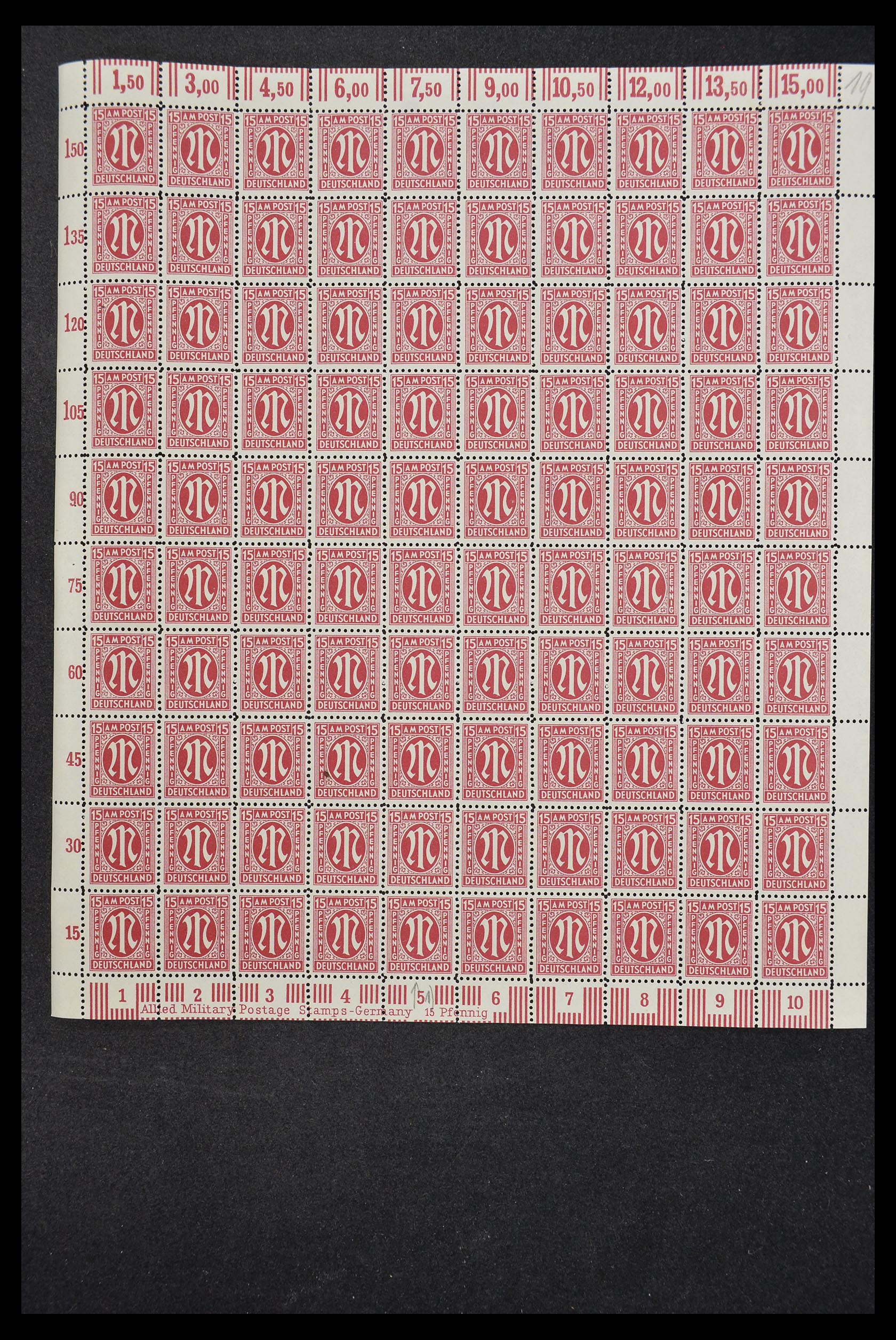 33144 003 - Stamp collection 33144 Germany British-American Zone 1945-1946.