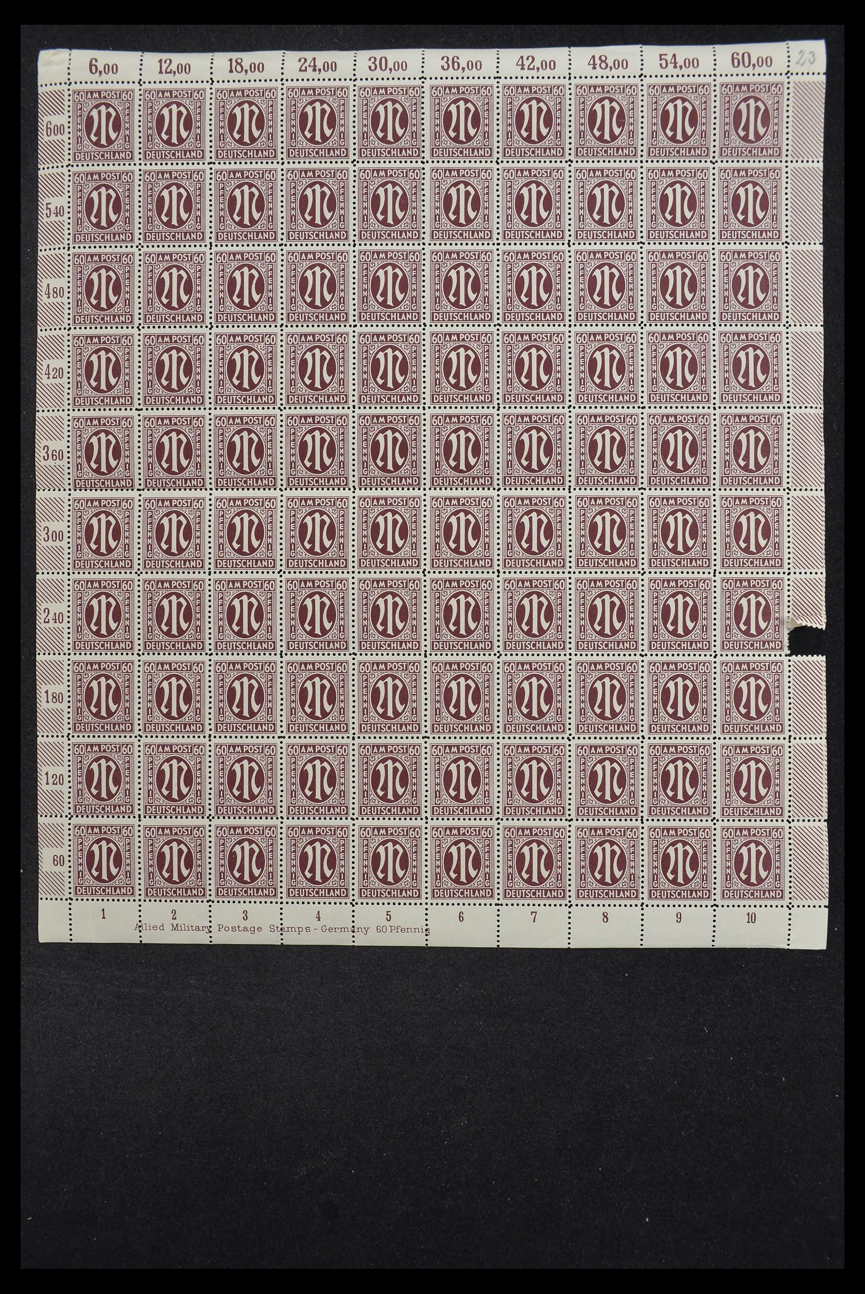 33144 004 - Stamp collection 33144 Germany British-American Zone 1945-1946.
