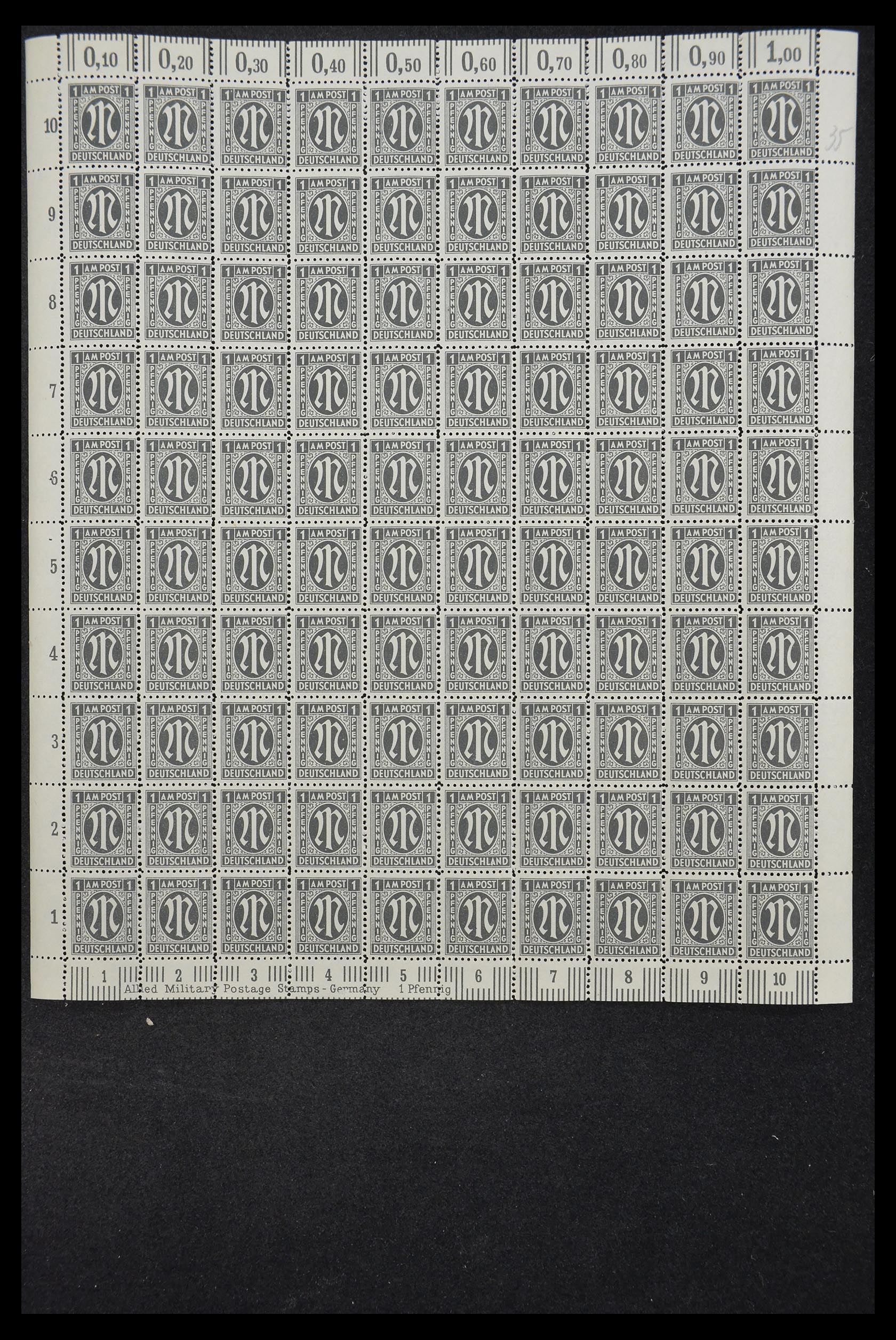 33144 008 - Stamp collection 33144 Germany British-American Zone 1945-1946.