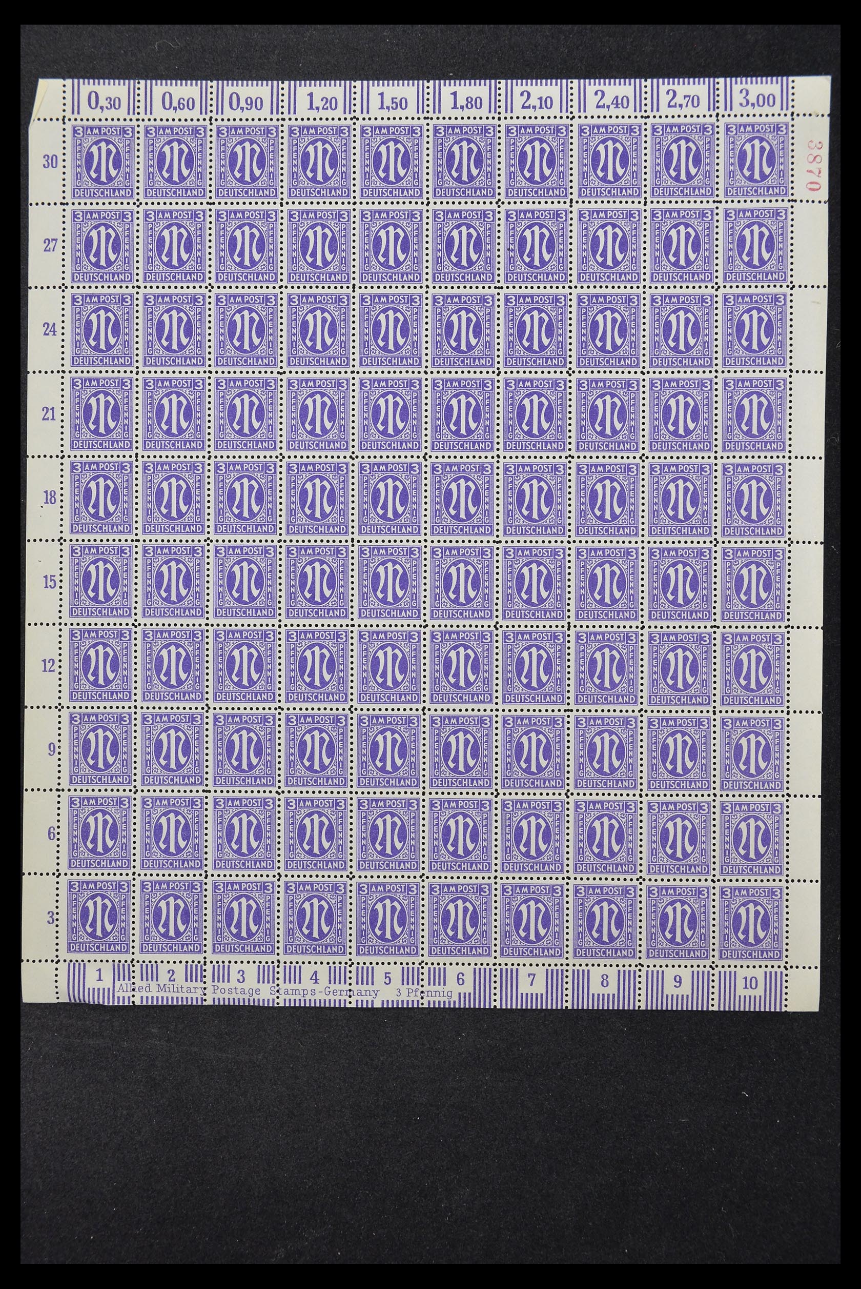 33144 010 - Postzegelverzameling 33144 Duitsland Brits-Amerikaanse Zone 1945-1946