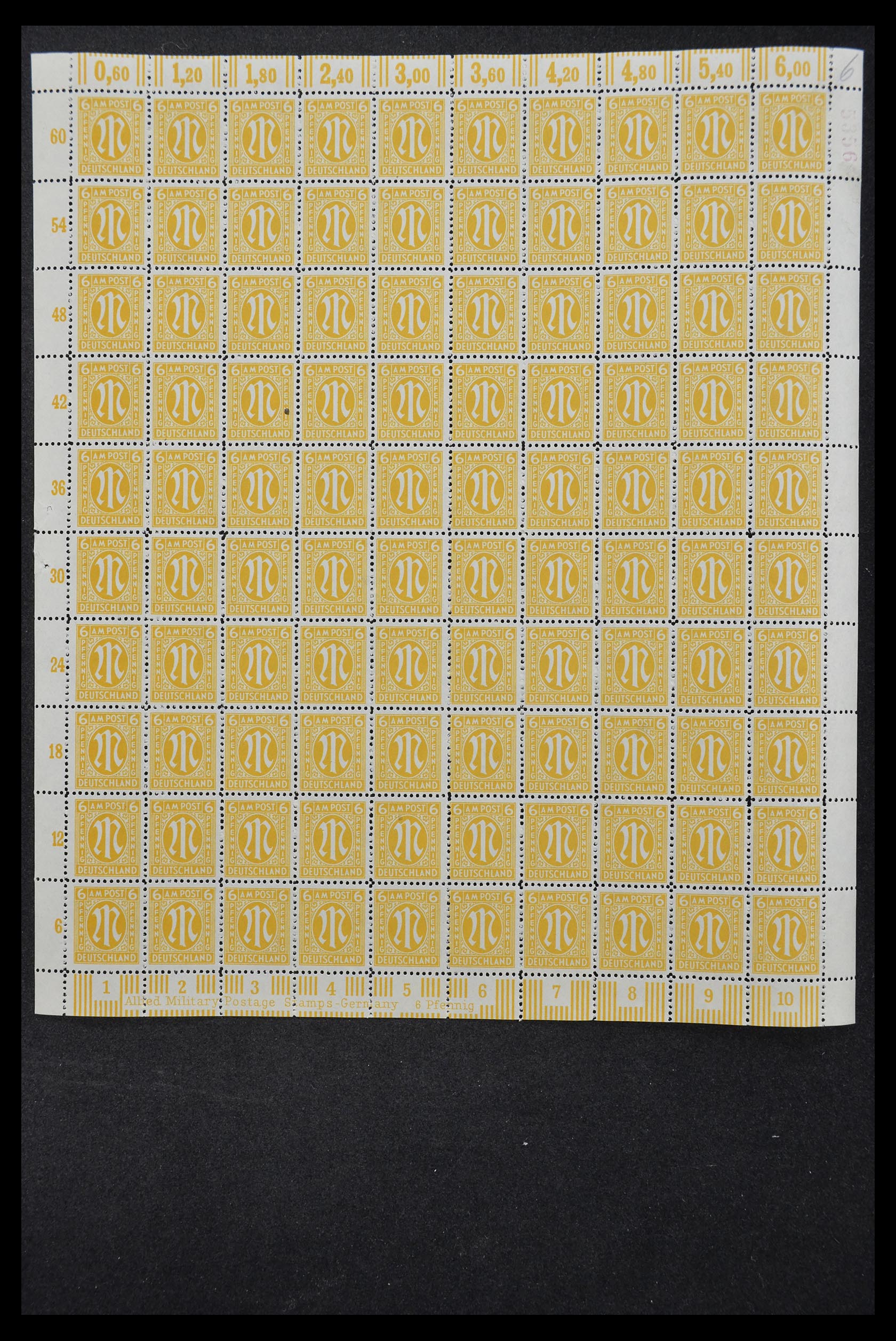 33144 013 - Stamp collection 33144 Germany British-American Zone 1945-1946.