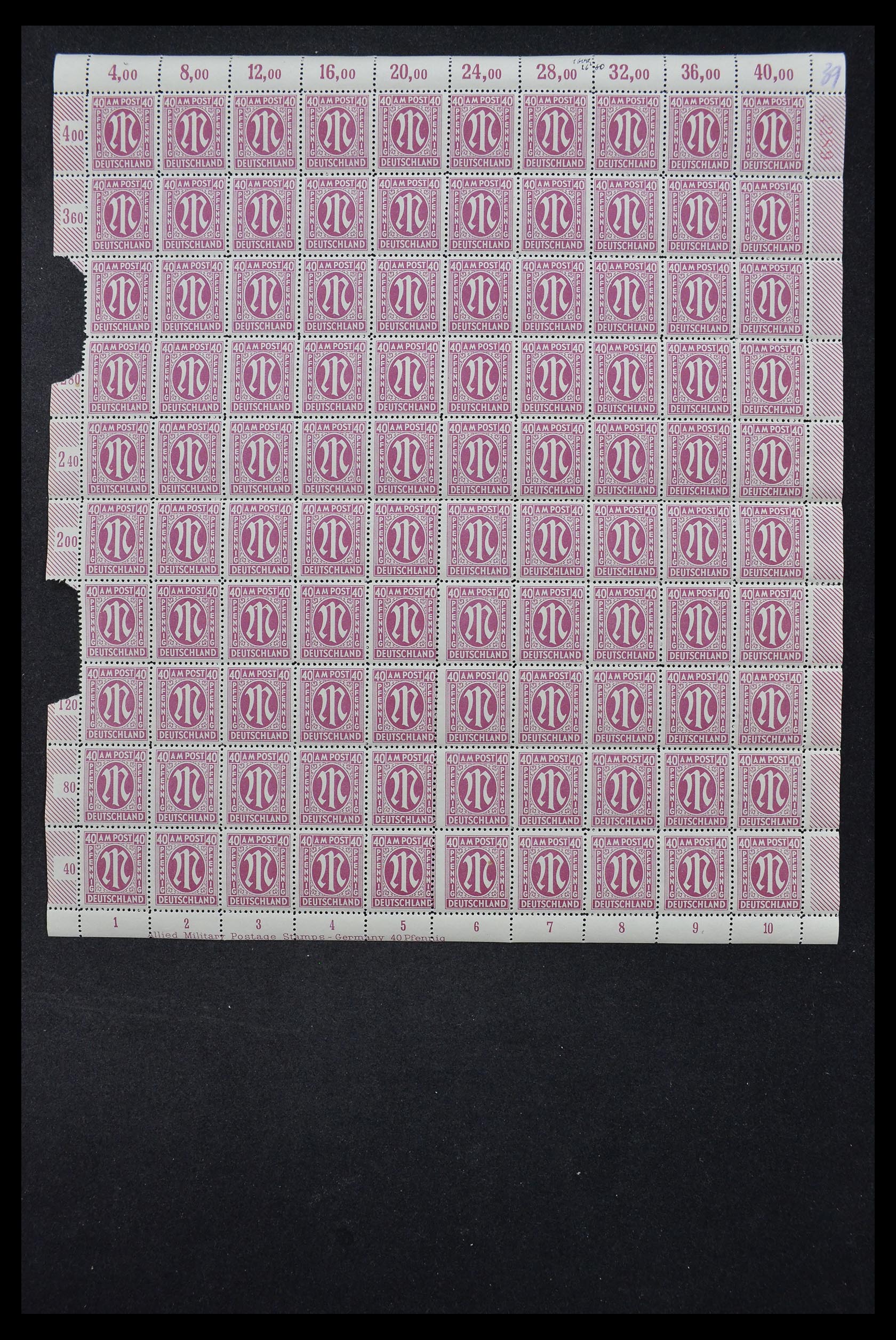 33144 018 - Stamp collection 33144 Germany British-American Zone 1945-1946.
