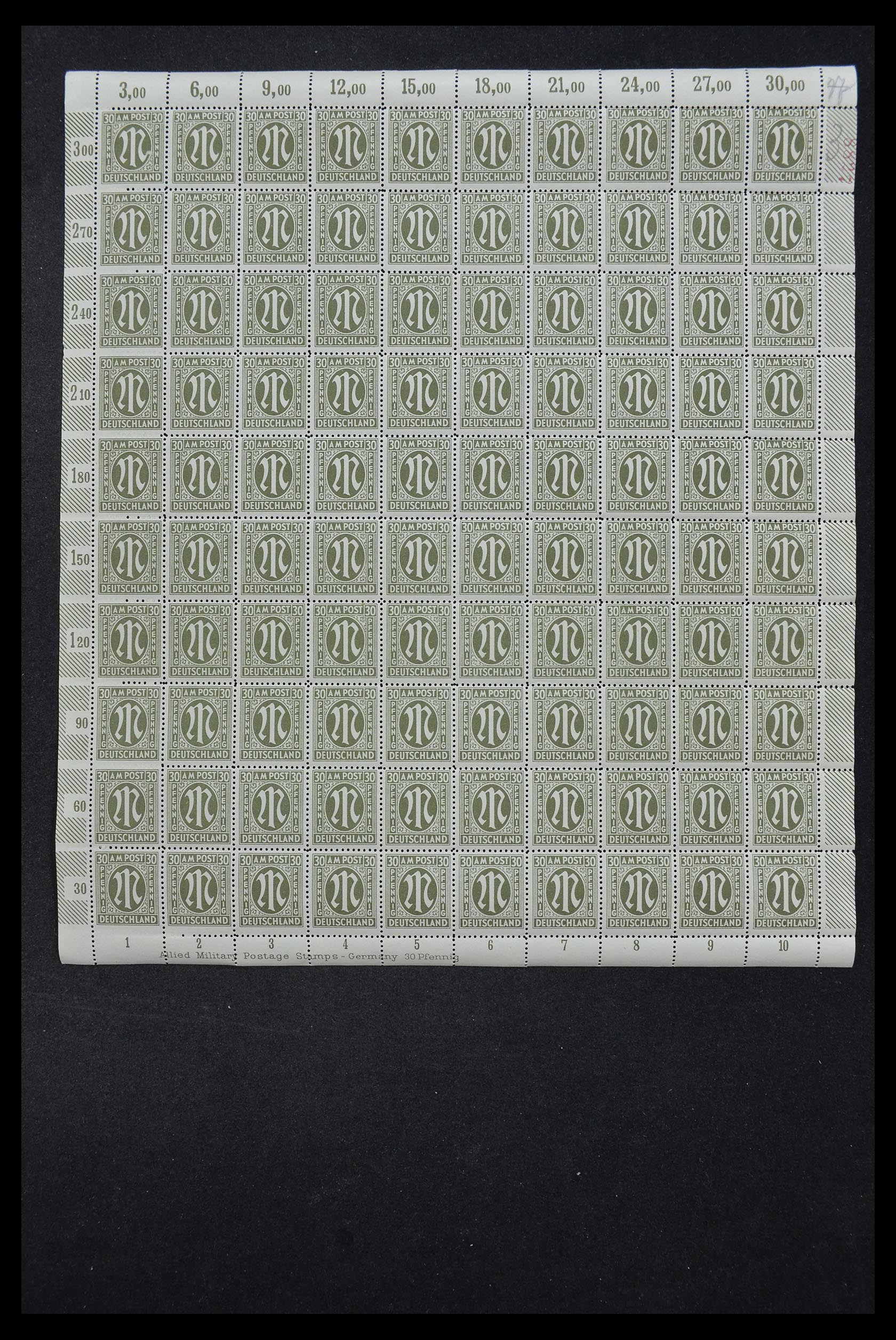 33144 019 - Postzegelverzameling 33144 Duitsland Brits-Amerikaanse Zone 1945-1946