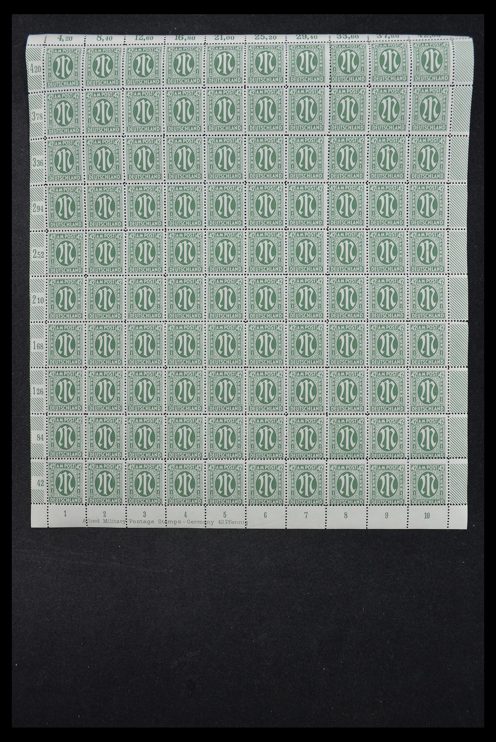 33144 025 - Stamp collection 33144 Germany British-American Zone 1945-1946.