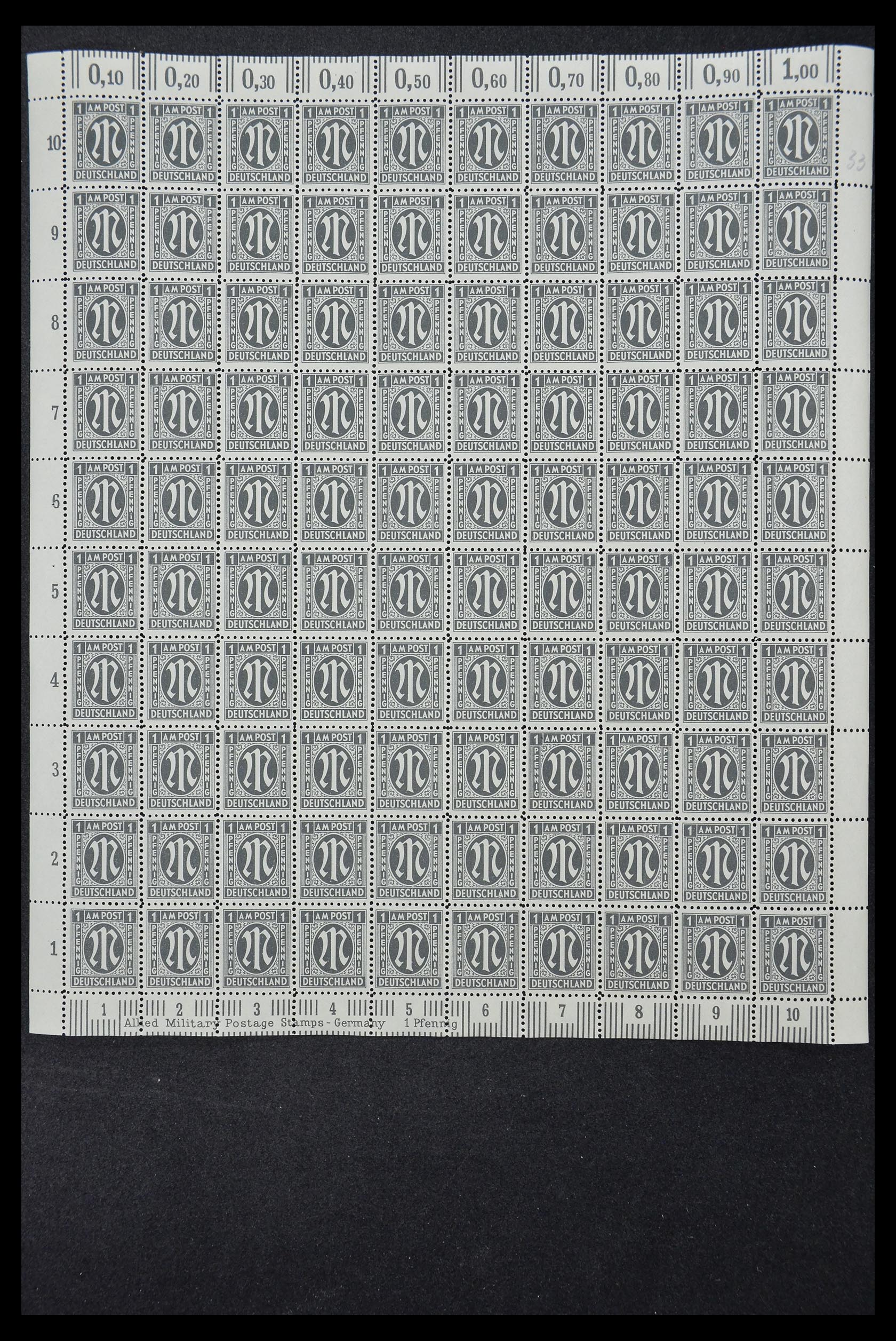 33144 028 - Stamp collection 33144 Germany British-American Zone 1945-1946.