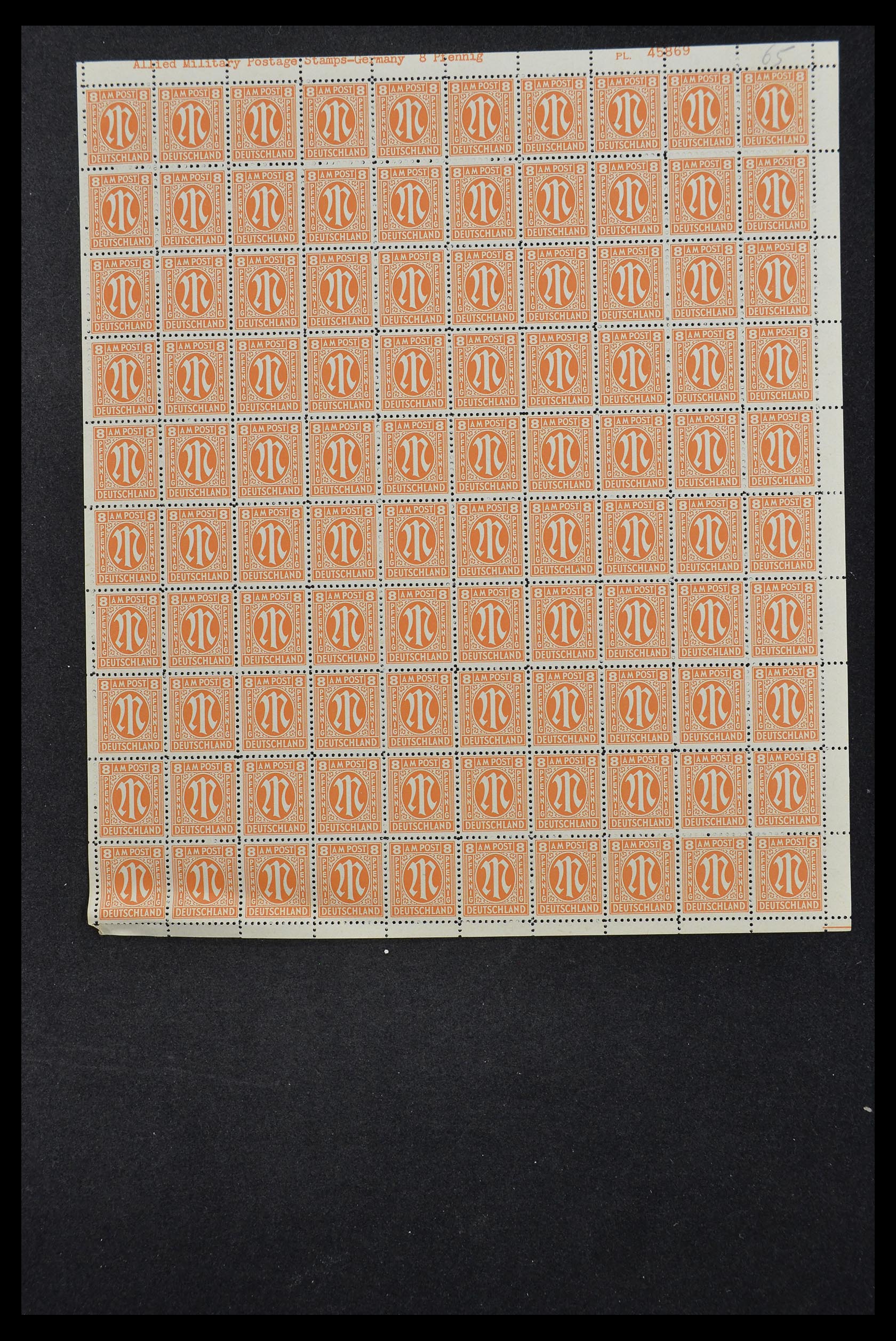 33144 033 - Stamp collection 33144 Germany British-American Zone 1945-1946.