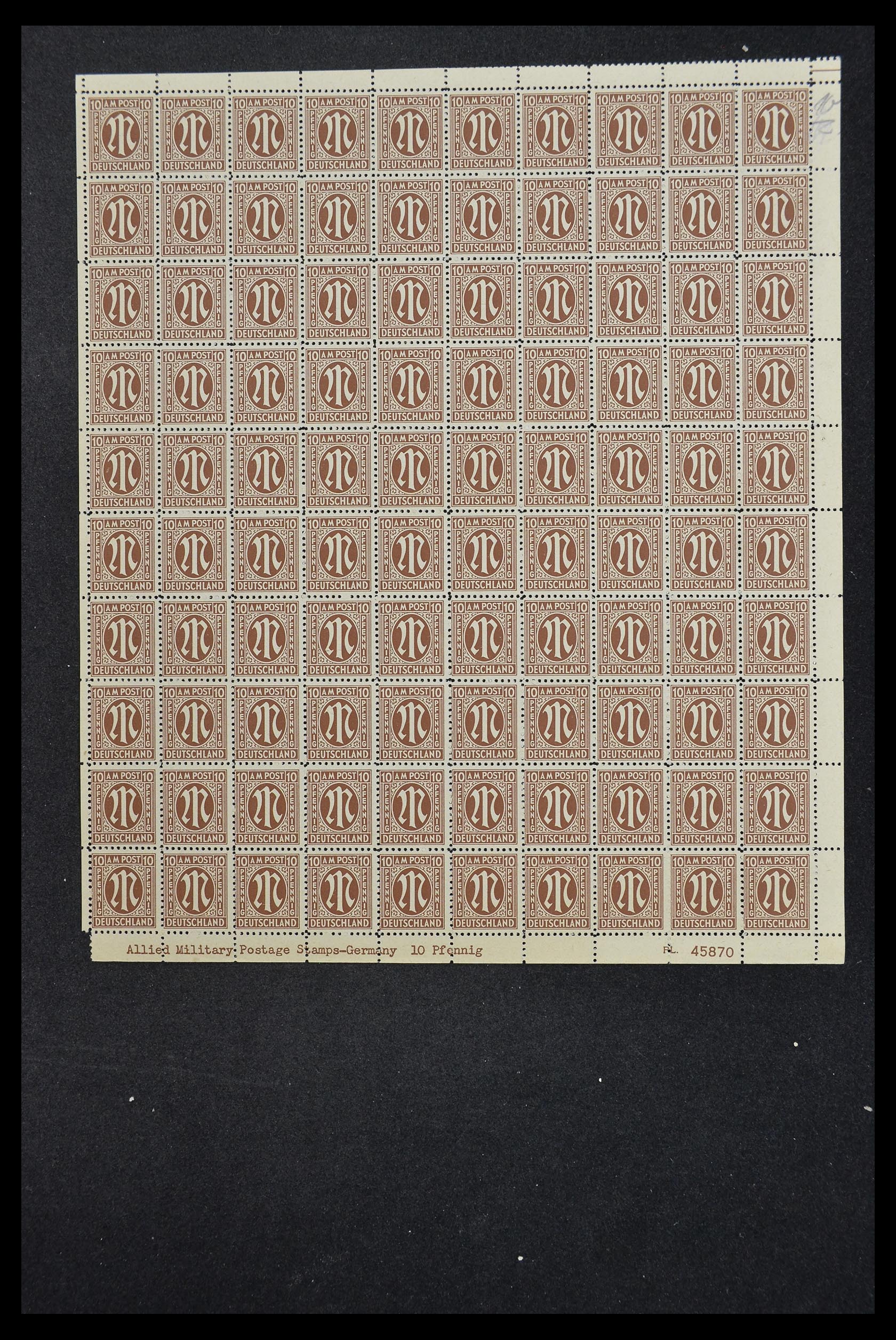 33144 034 - Stamp collection 33144 Germany British-American Zone 1945-1946.
