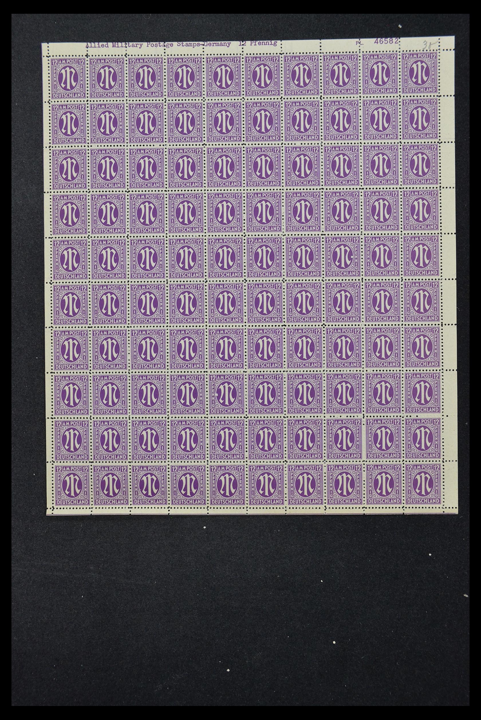 33144 035 - Stamp collection 33144 Germany British-American Zone 1945-1946.