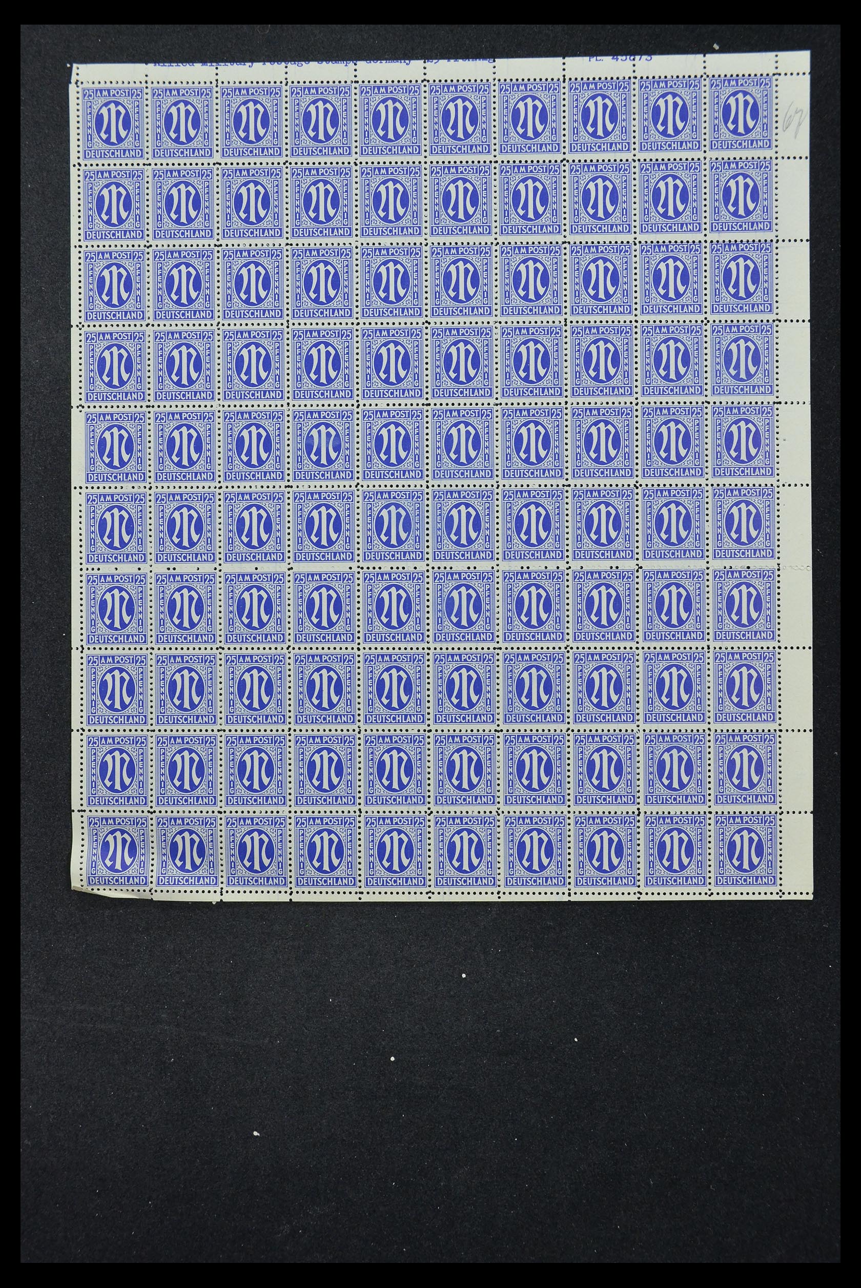 33144 038 - Postzegelverzameling 33144 Duitsland Brits-Amerikaanse Zone 1945-1946