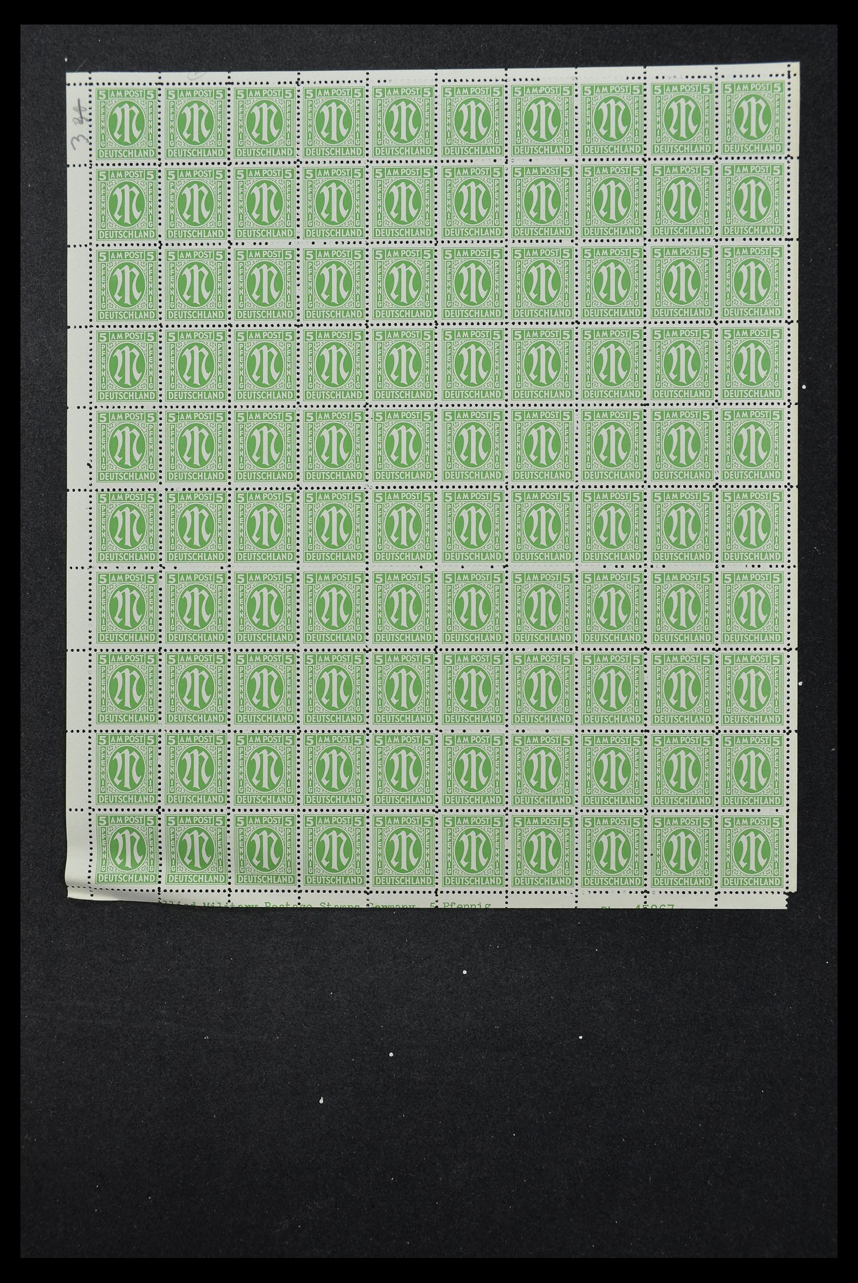 33144 040 - Stamp collection 33144 Germany British-American Zone 1945-1946.