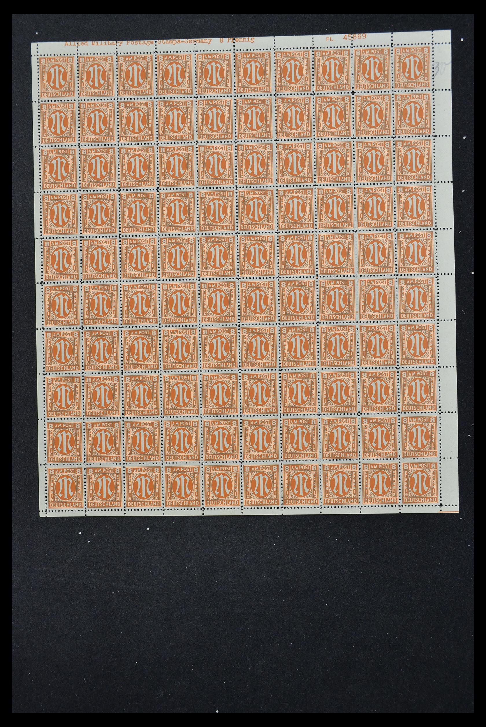 33144 045 - Stamp collection 33144 Germany British-American Zone 1945-1946.