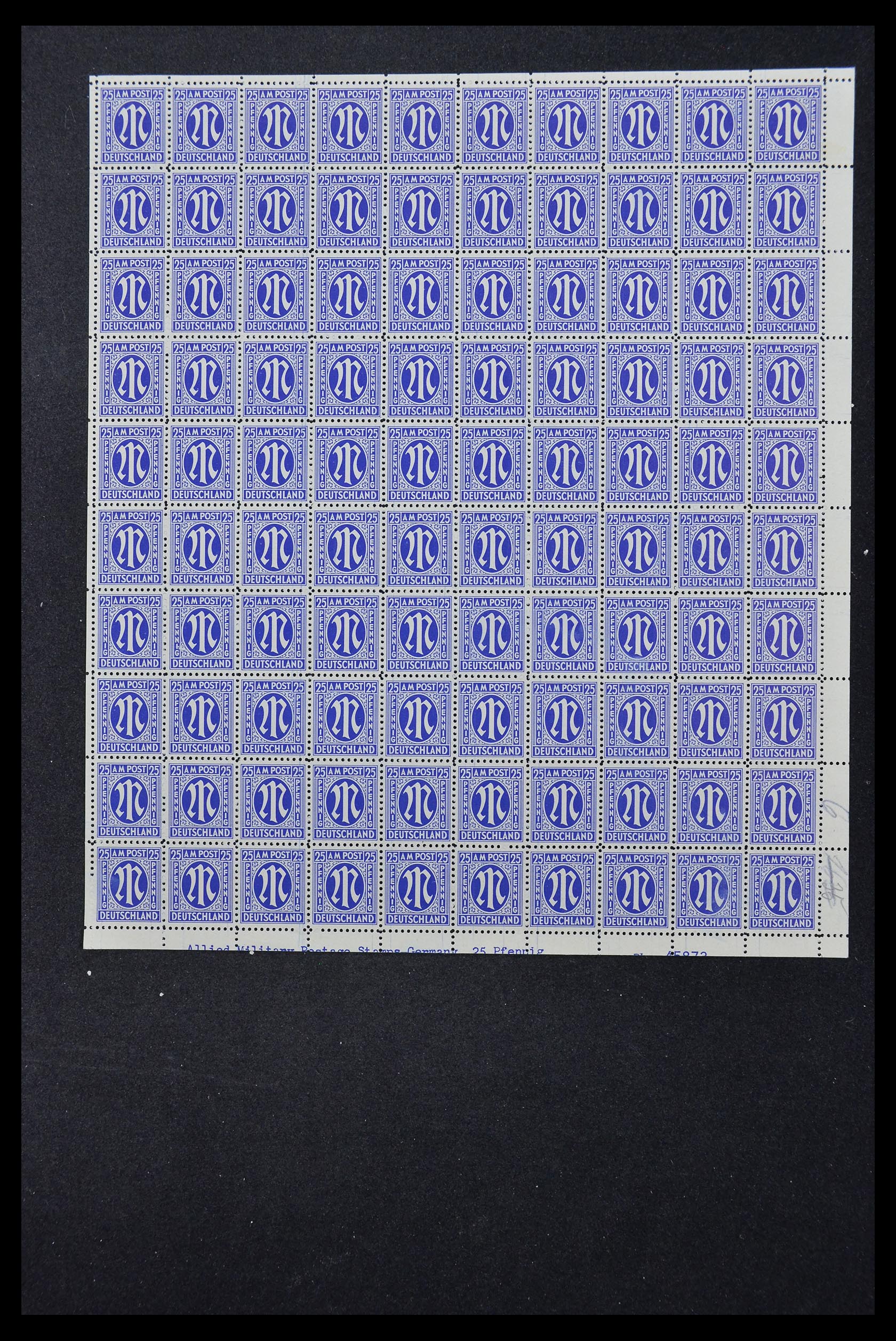33144 049 - Stamp collection 33144 Germany British-American Zone 1945-1946.
