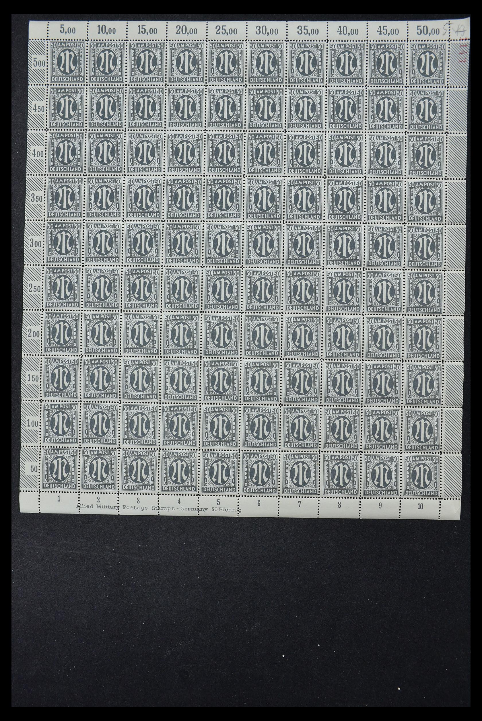 33144 059 - Stamp collection 33144 Germany British-American Zone 1945-1946.